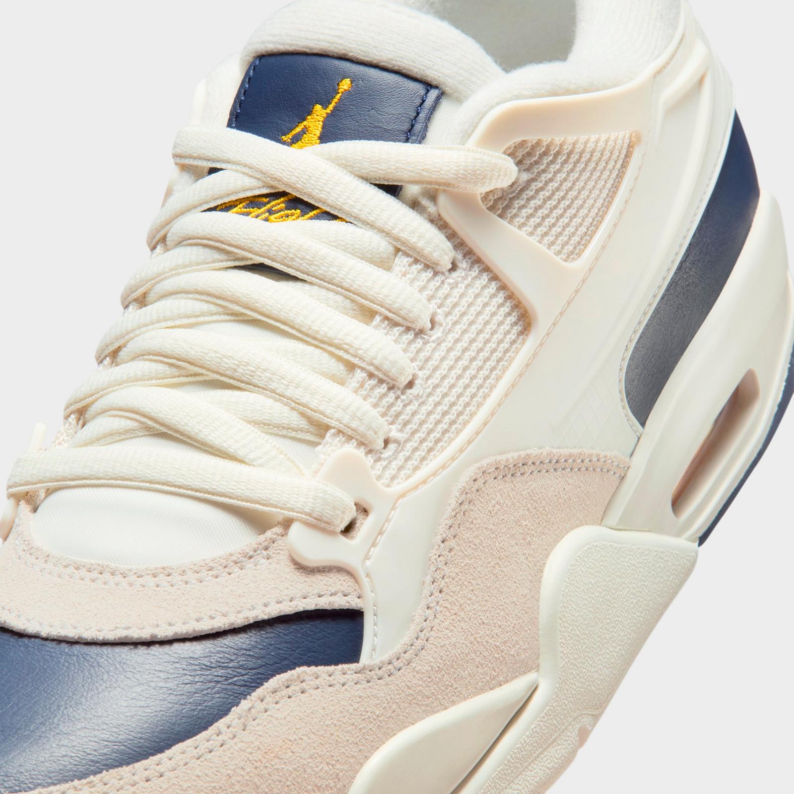 Men's Air Jordan 4 RM Casual Shoes - Sail/Phantom/University Gold/Midnight Navy - view 3