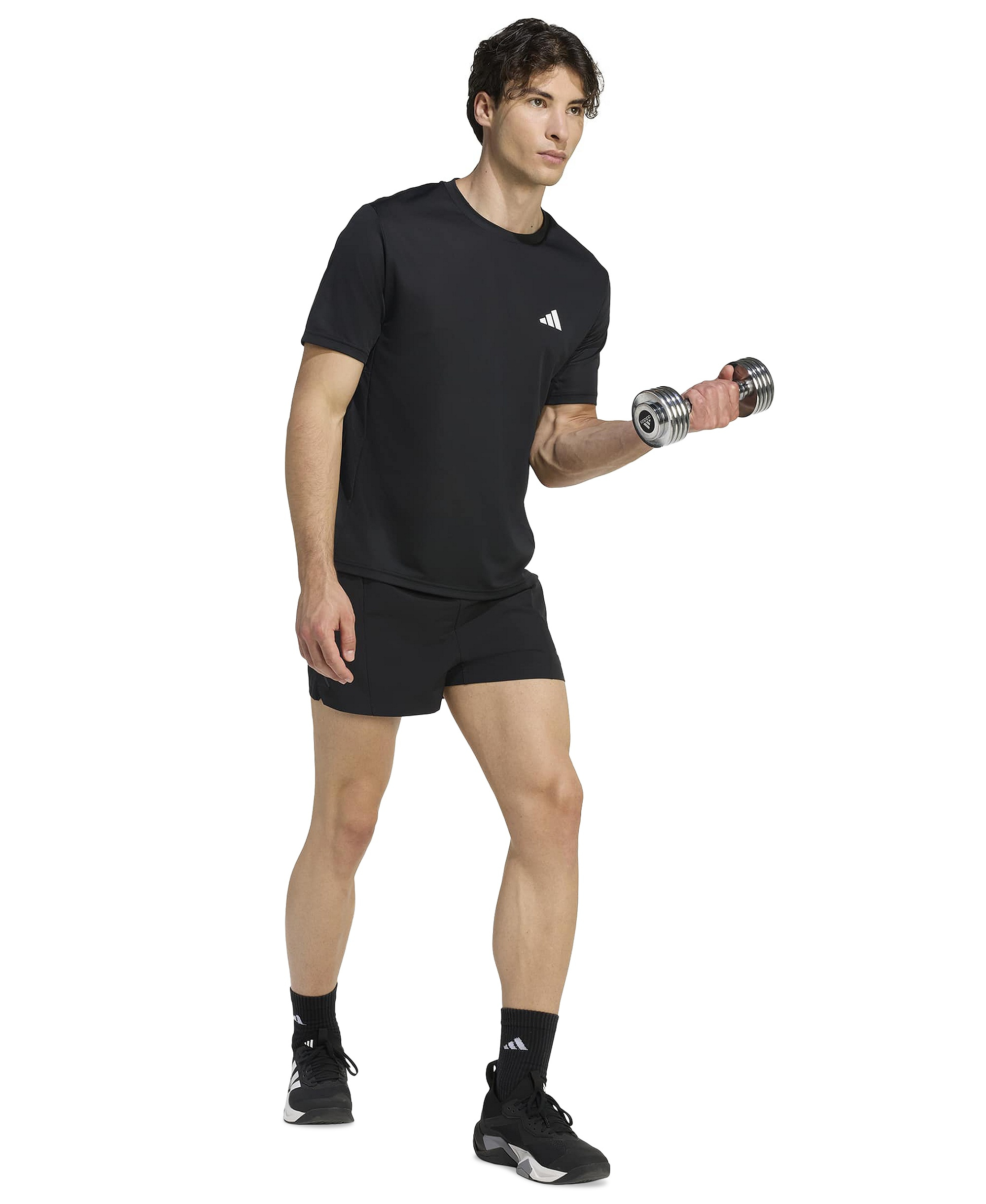 adidas Men's Workout Essential Base Crewneck T-Shirt - Black