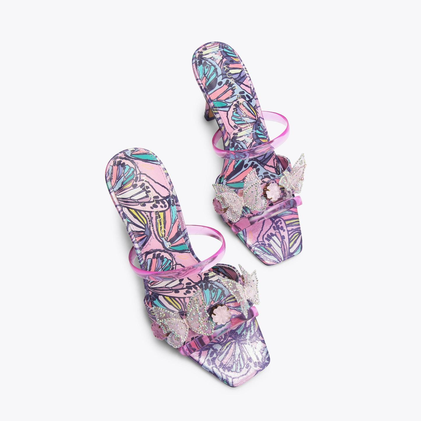 Kurt Geiger London Butterfly Mule Sandal - Purple - view 3