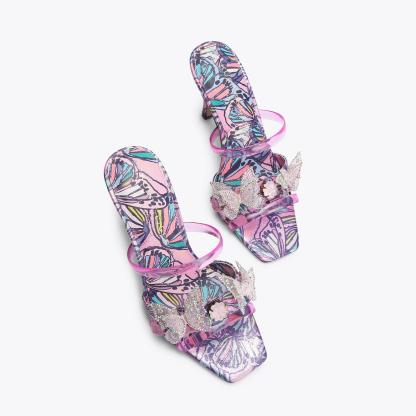 Kurt Geiger London Butterfly Mule Sandal - Purple - view 3