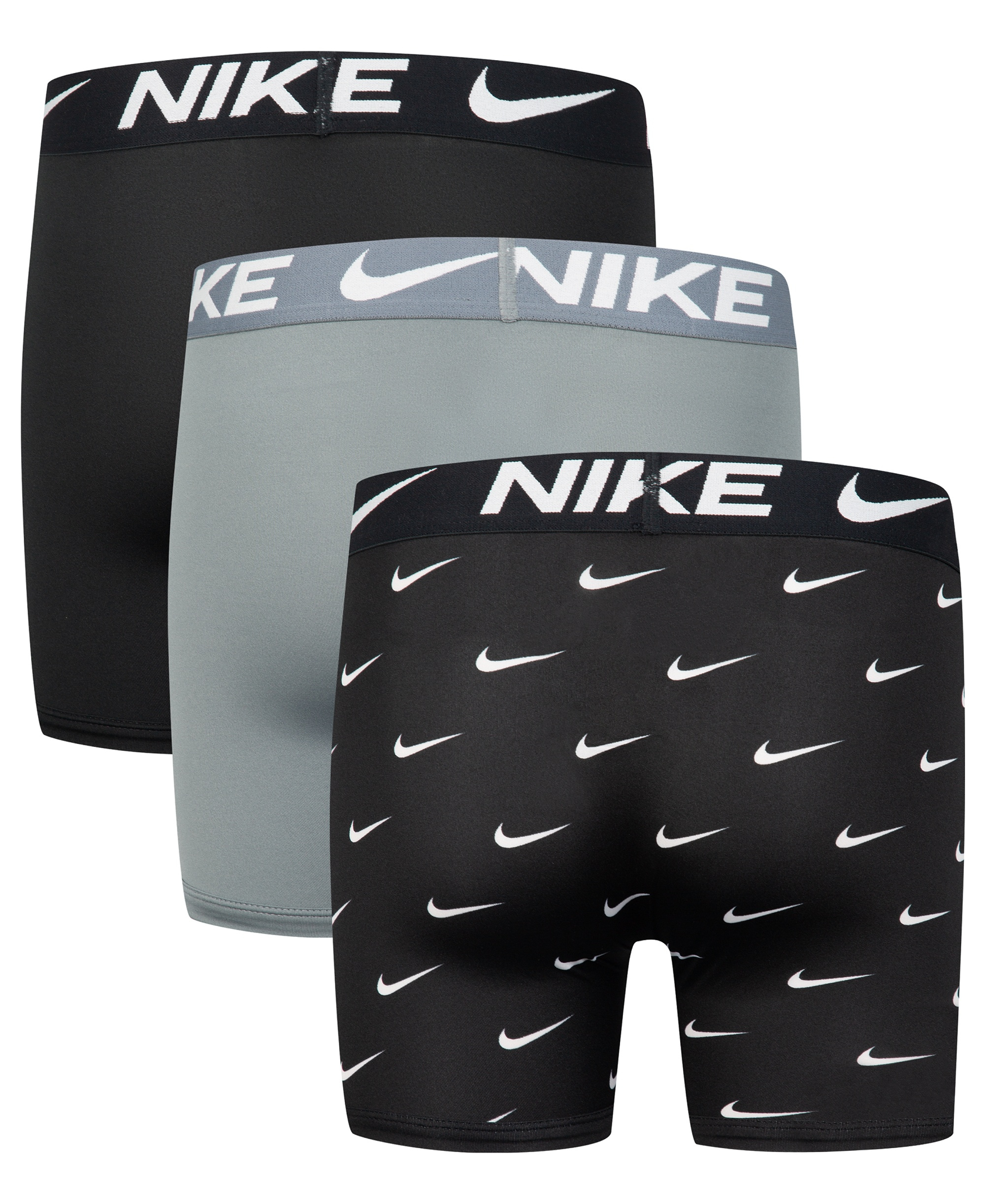 Nike Boys' 8-20 Essential Dri-FIT Boxer Briefs, 3-Pack - Gray/Black