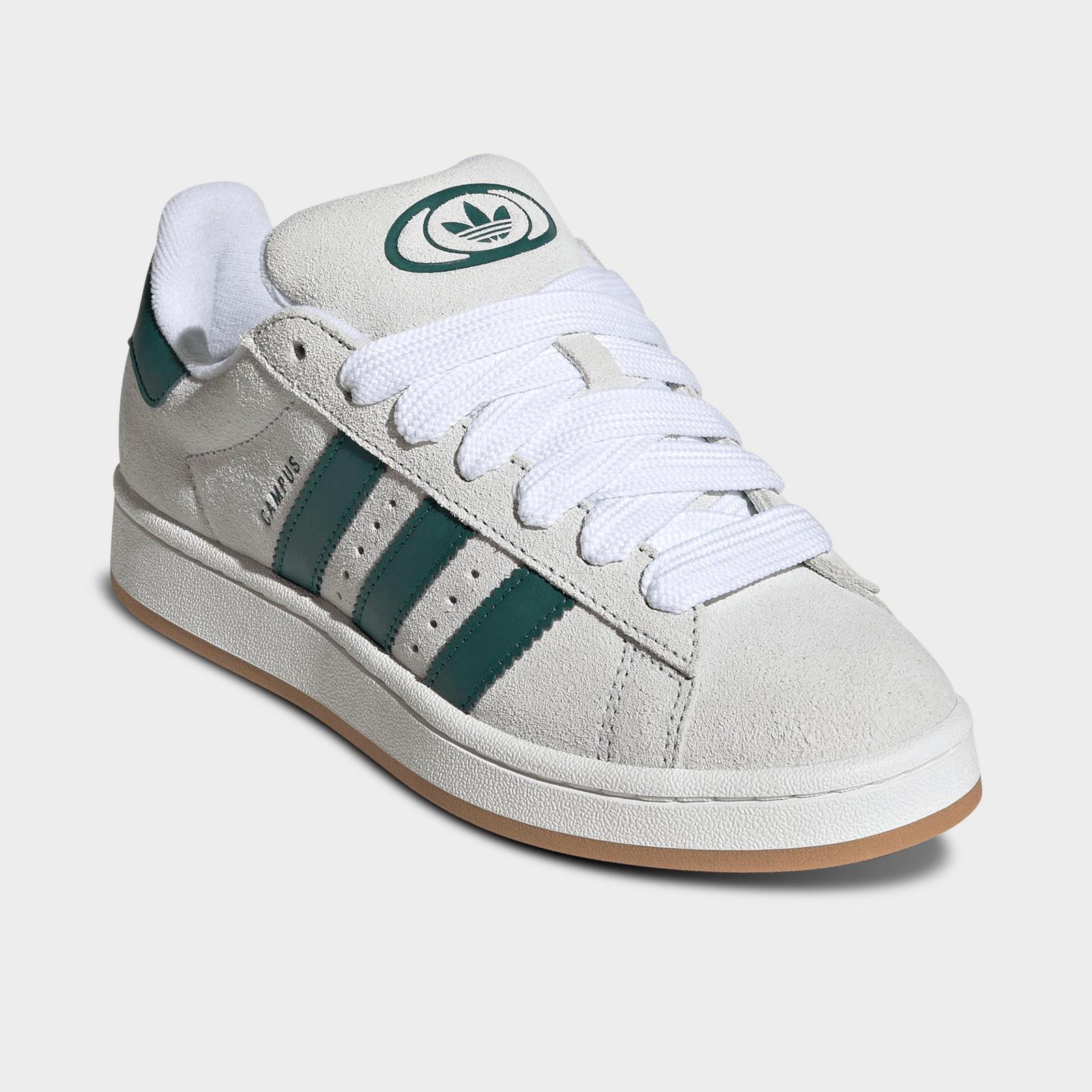 Women's adidas Originals Campus 00s Casual Shoes - Crystal White/White/Collegiate Green - view 2