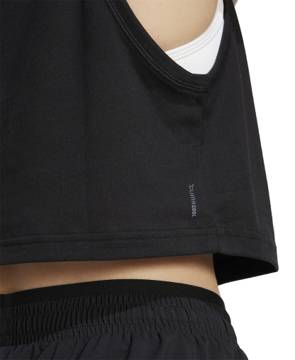 adidas Women's Train Essentials Boxy Workout Tank - Black