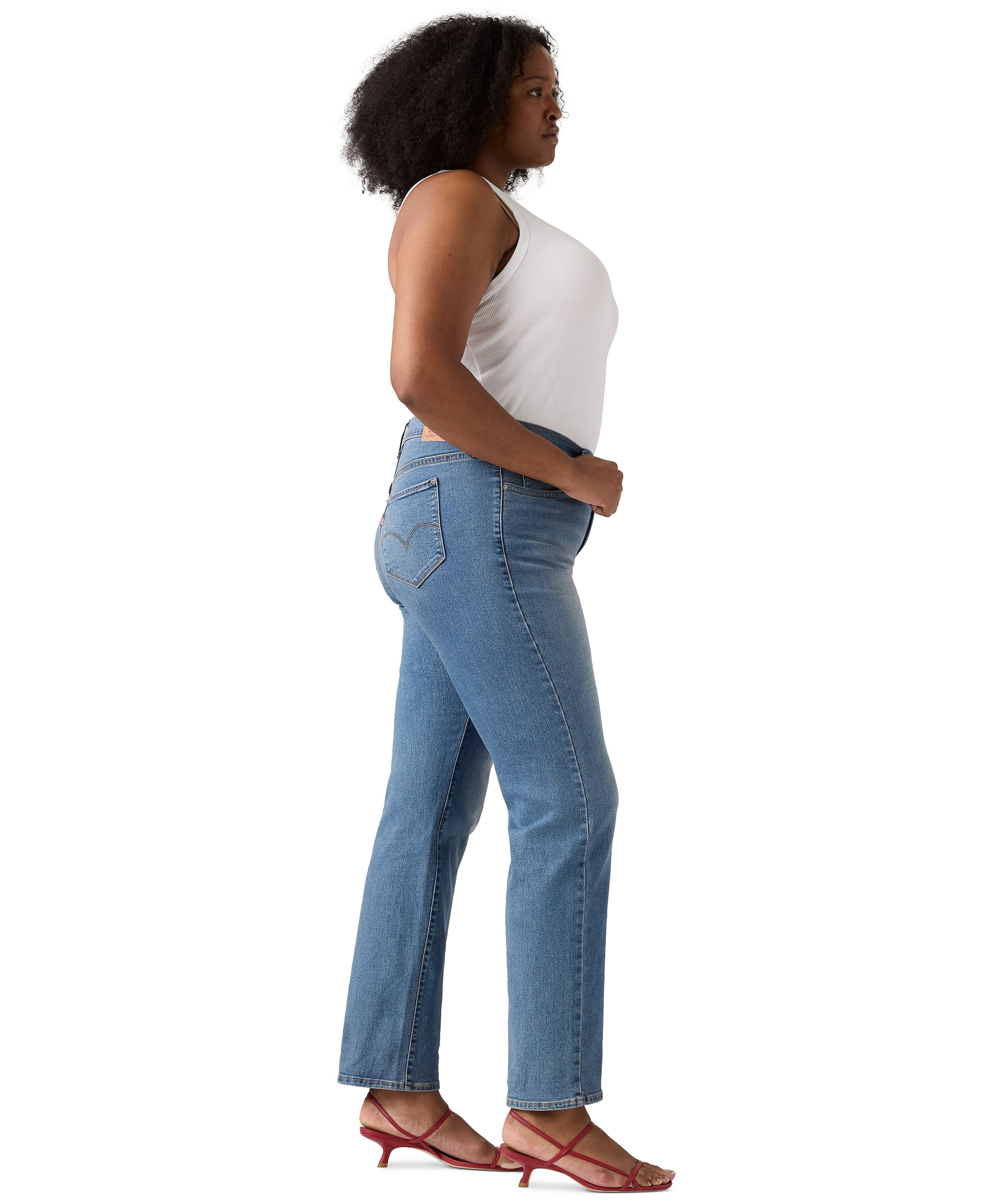 Levi's Women's 314 Shaping Slimming Straight Leg Mid-Rise Jeans - Eternal Indigo