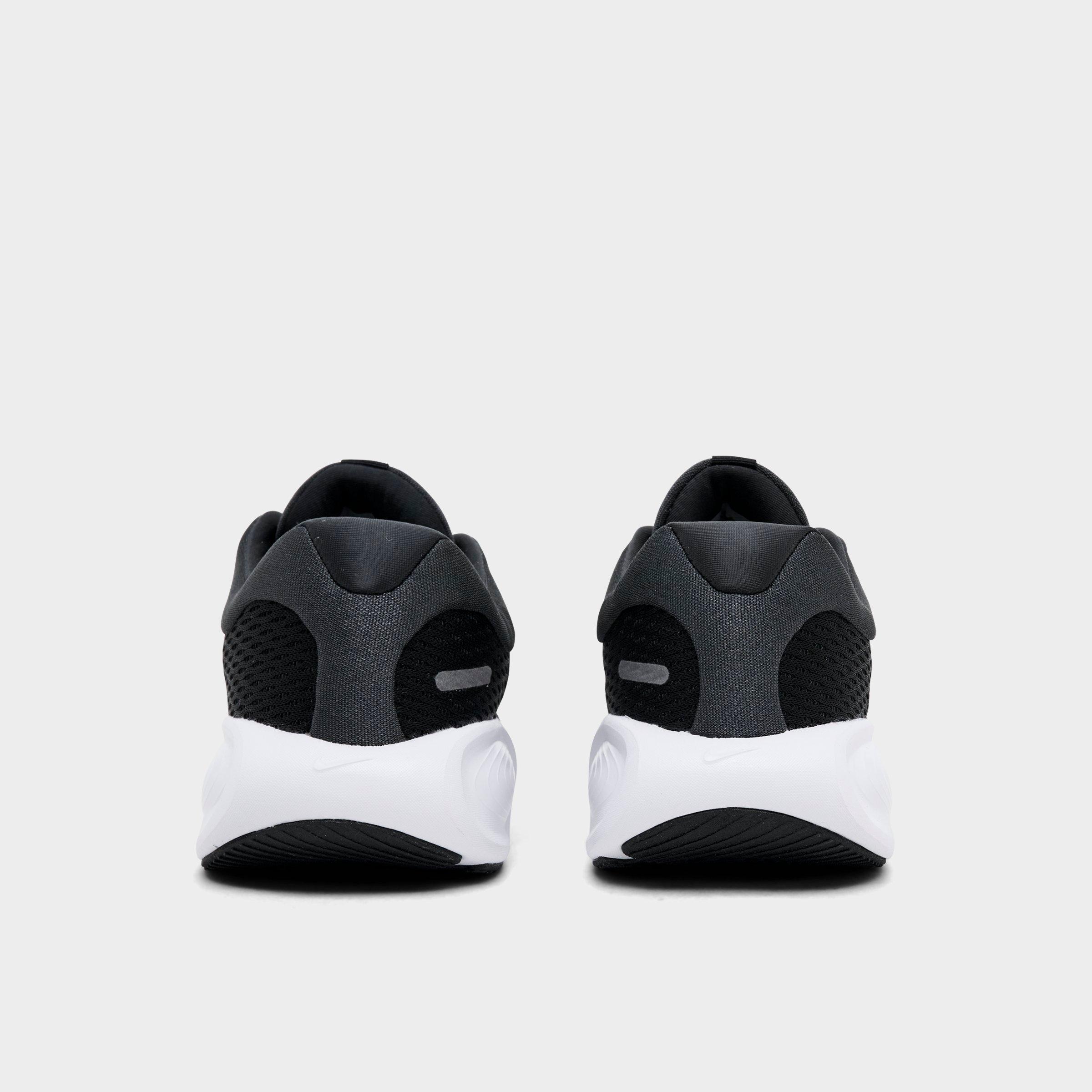 Big Kids' Nithtke Stellar Ride Running Shoes - Black/White/Anthracite/Pure Platinum - Back view