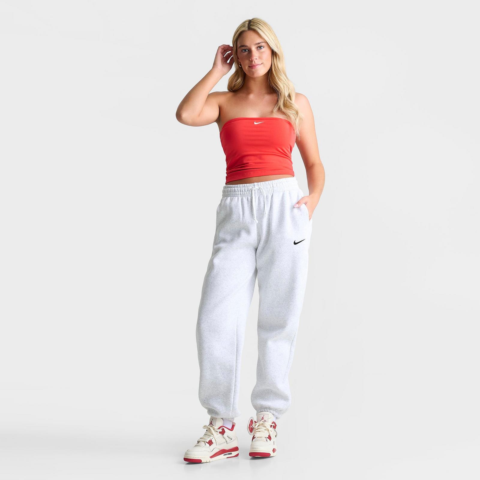 Women's Nike Sportswear Tube Top - Light Crimson/Sail