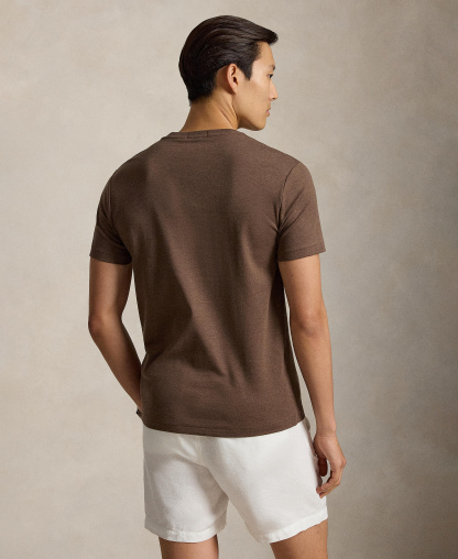 Polo Ralph Lauren Men's Custom Slim-Fit Soft Cotton T-Shirt - Nutmeg Brown Heather
