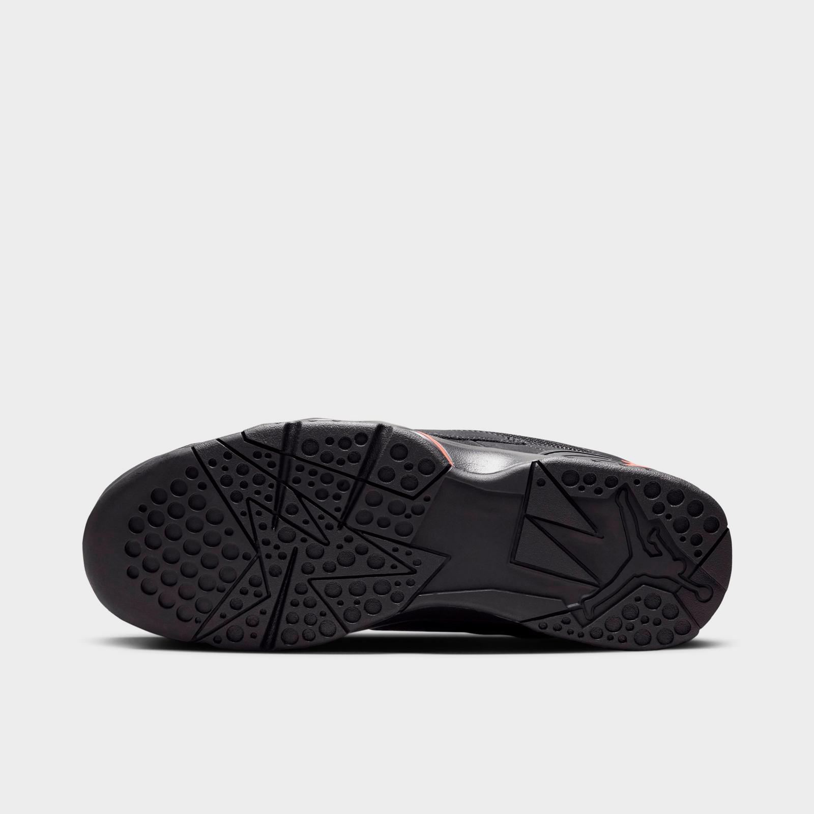 Men's Air Jordan MVP 92 Casual Shoes - Black/Infrared 23 - Left shoe facing left. Outside of the shoe. - view 5
