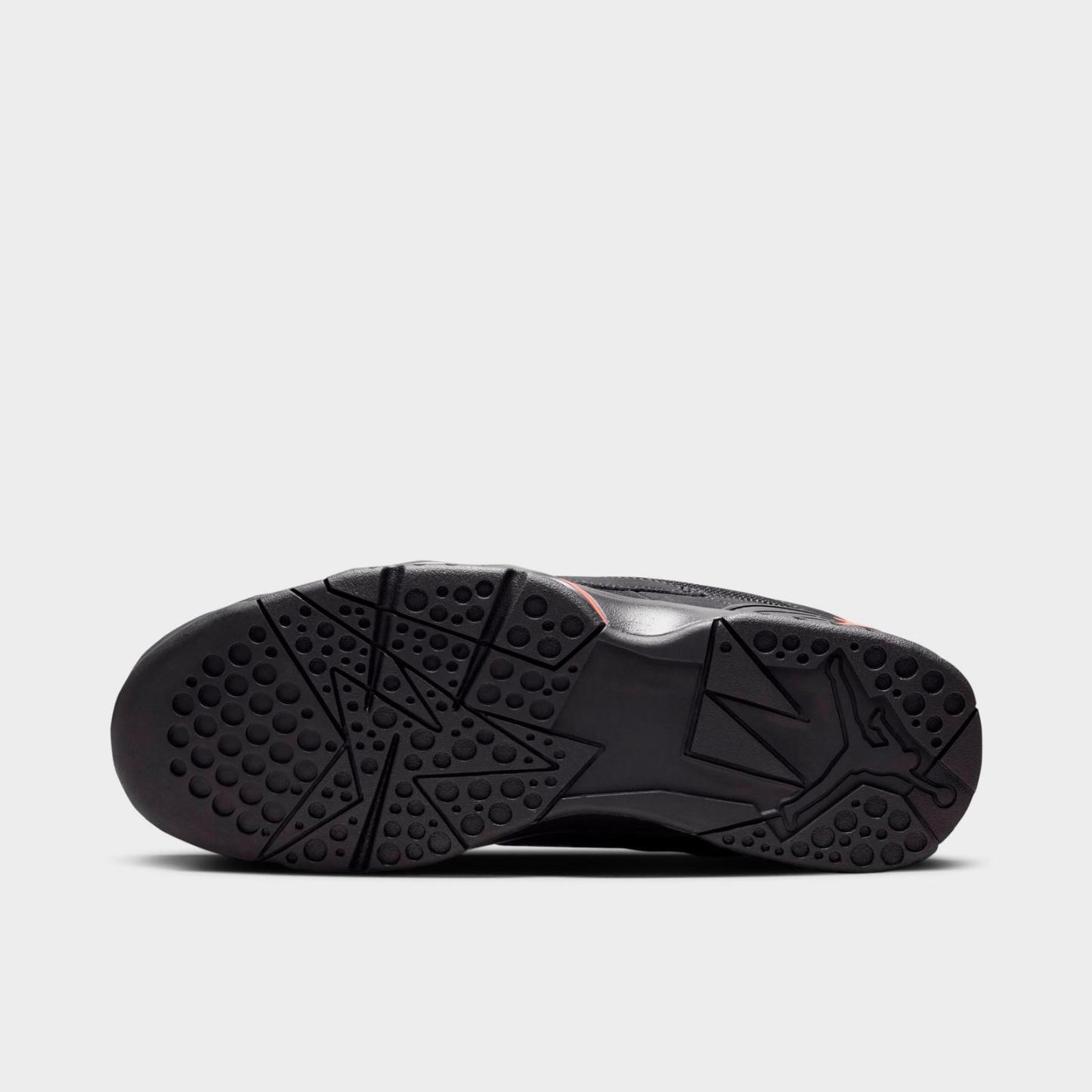 Men's Air Jordan MVP 92 Casual Shoes - Black/Infrared 23 - Left shoe facing left. Outside of the shoe. - view 5