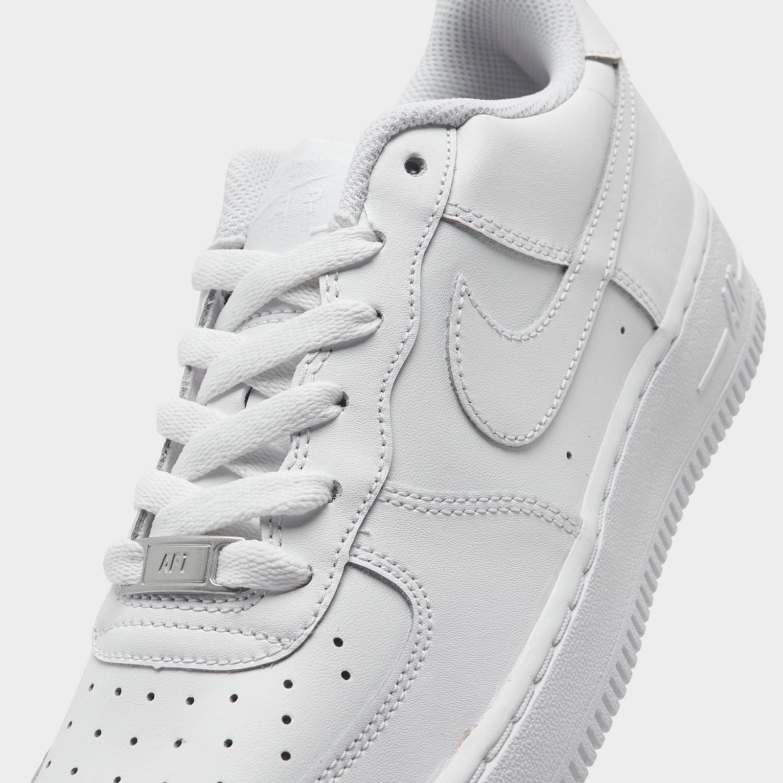 Big Kids' Nike Air Force 1 Low Casual Shoes - White/White