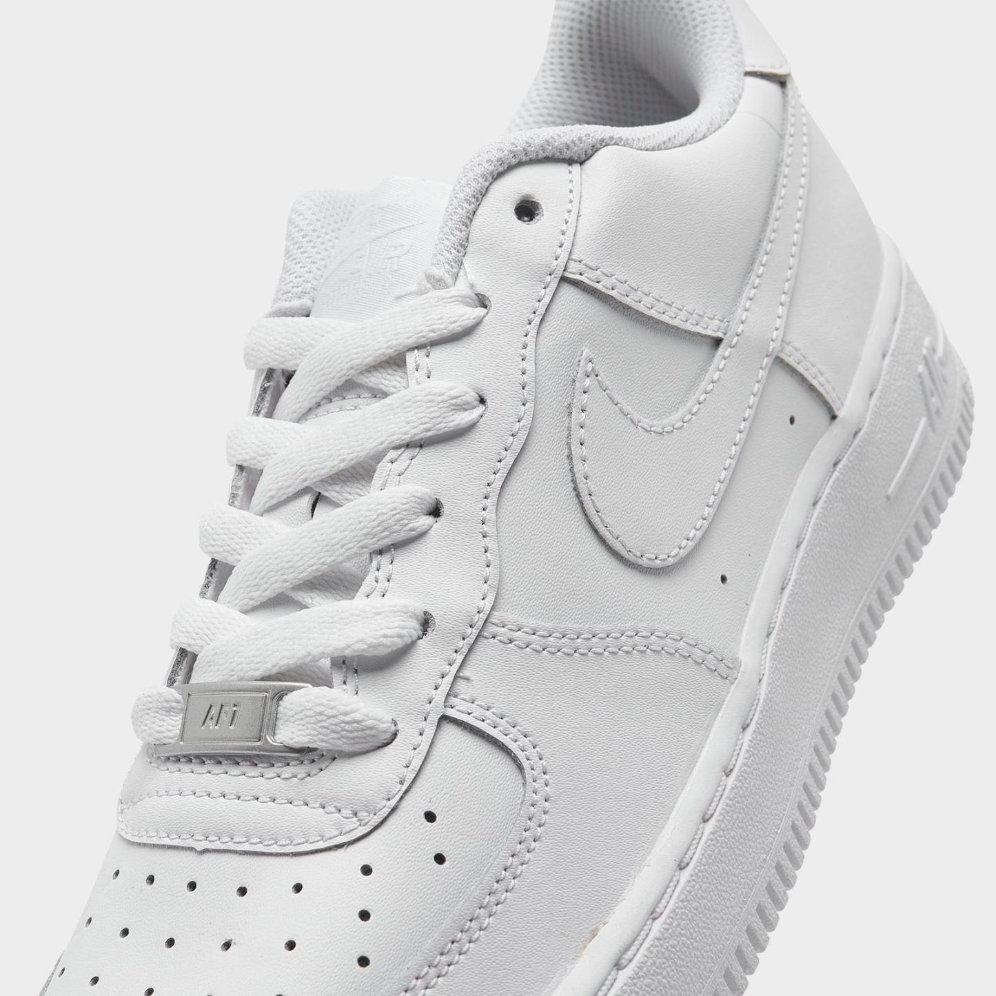 Big Kids' Nike Air Force 1 Low Casual Shoes - White/White