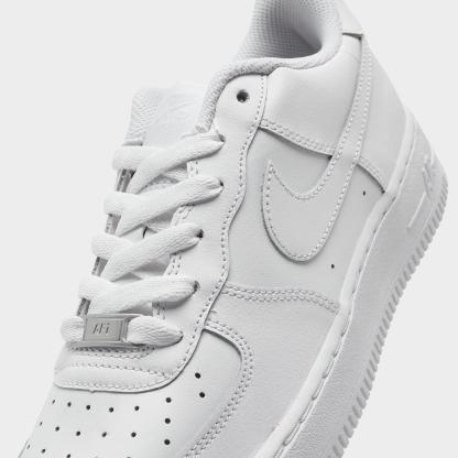 Big Kids' Nike Air Force 1 Low Casual Shoes - White/White