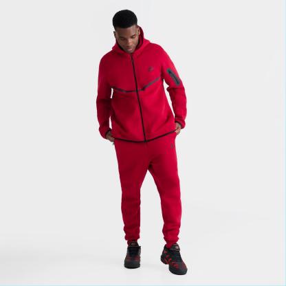 Men's Nike Tech Fleece Jogger Pants - Gym Red/Black