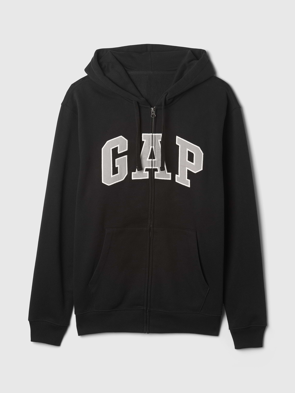 Adult VintageSoft Arch Logo Zip Hoodie - Black