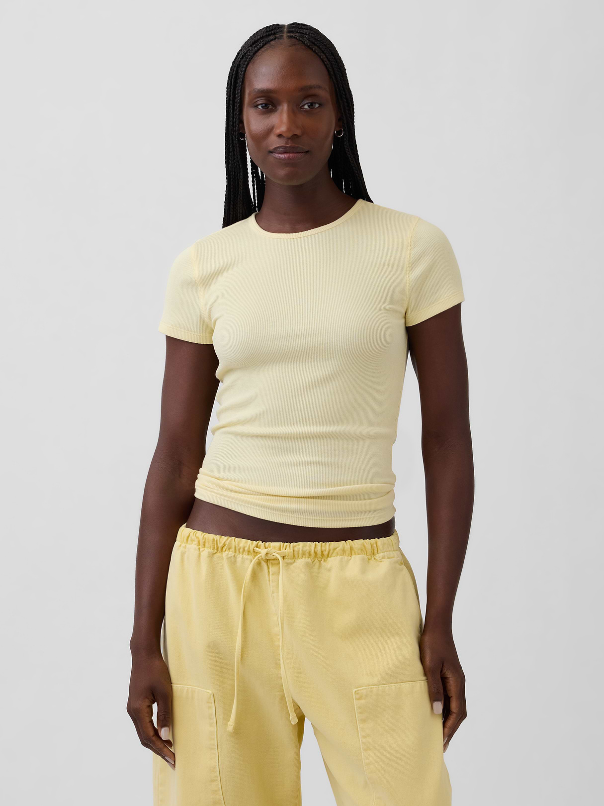 Modern Rib T-Shirt - Maize yellow