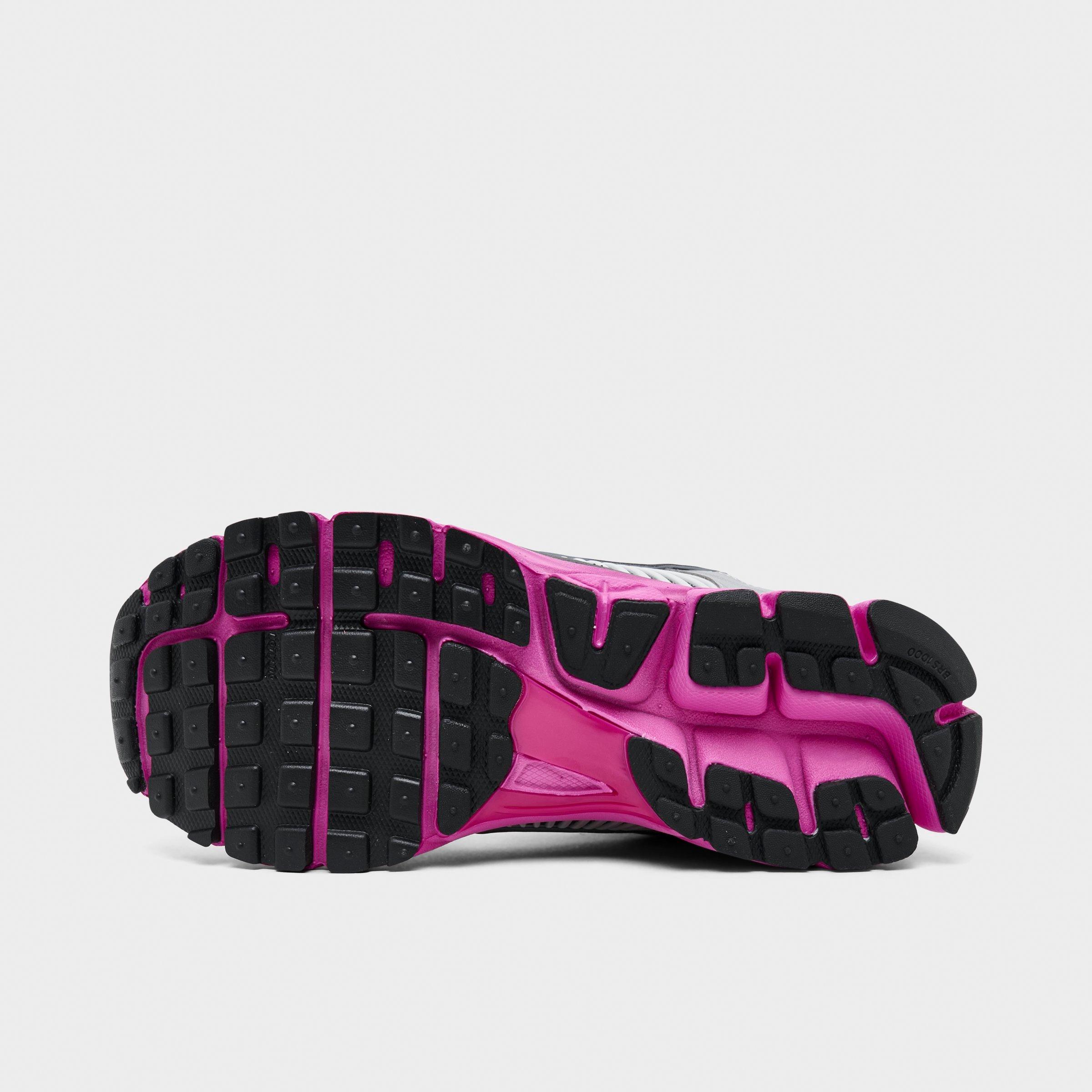Women's Nithtke Zoom Vomero 5 Casual Shoes - Part 1 - Off Noir/Fire Pink/Photon Dust/Metallic Silver - Bottom view