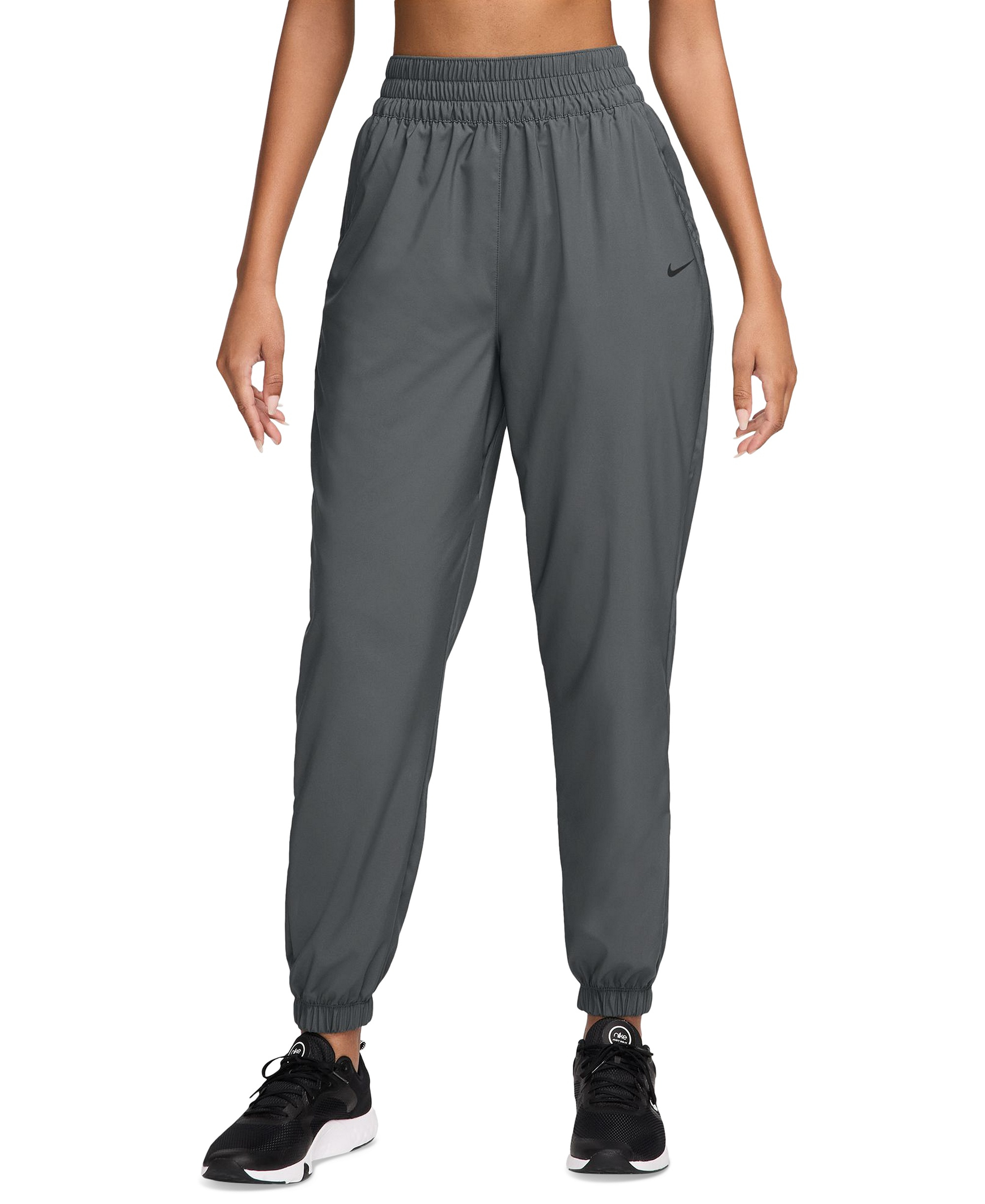Nike Women's One Dri-FIT Woven High-Rise 7/8 Joggers - Iron Grey