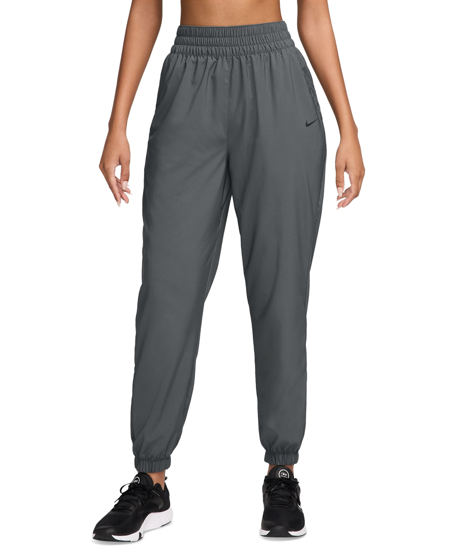 Nike Women's One Dri-FIT Woven High-Rise 7/8 Joggers - Iron Grey