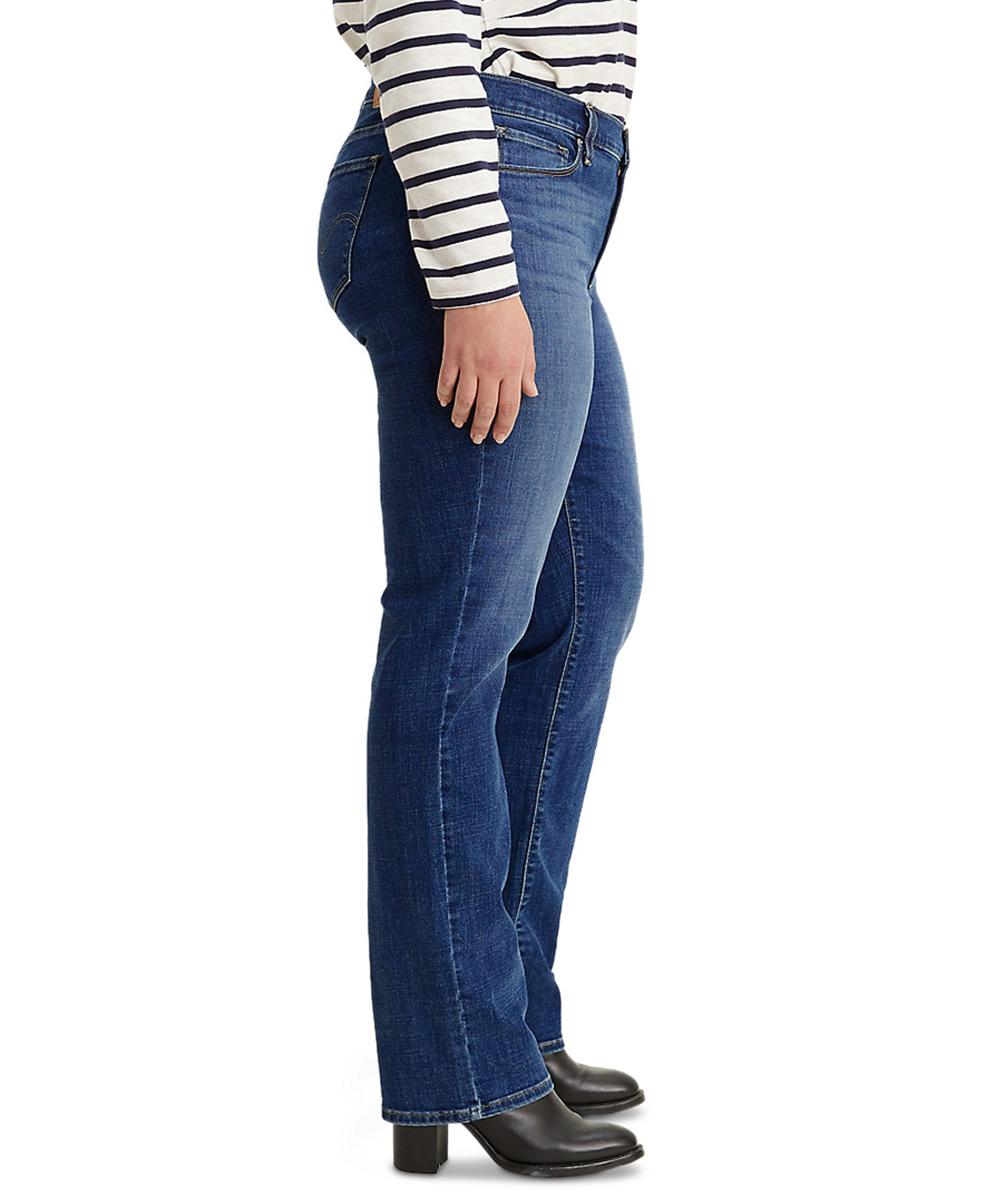 Levi's Trendy Plus Size Classic Straight Leg Jeans - Lapis Dark
