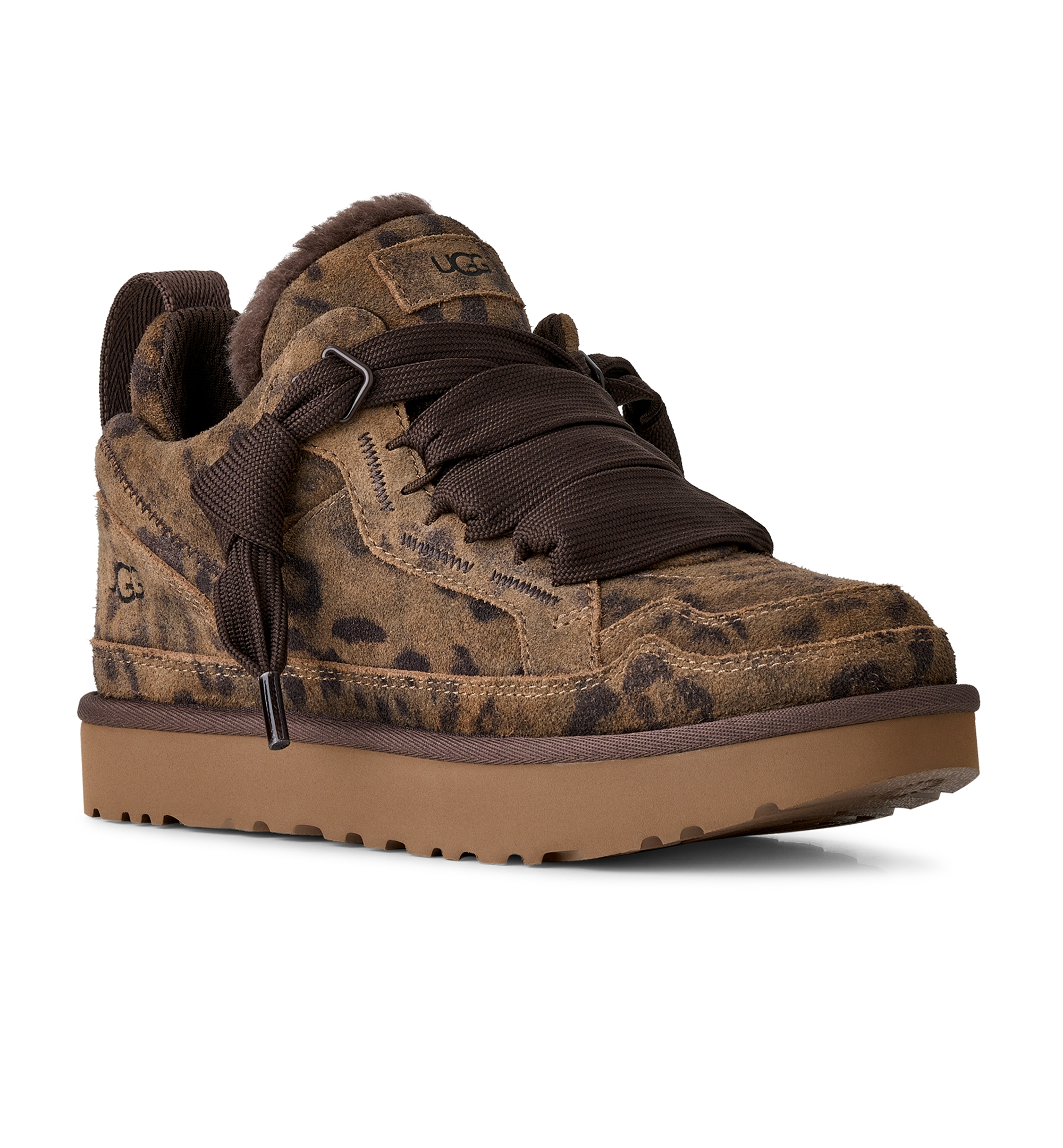 UGG® Women's Lowmel Lace-Up Sneaker Booties - Chestnut Spotted