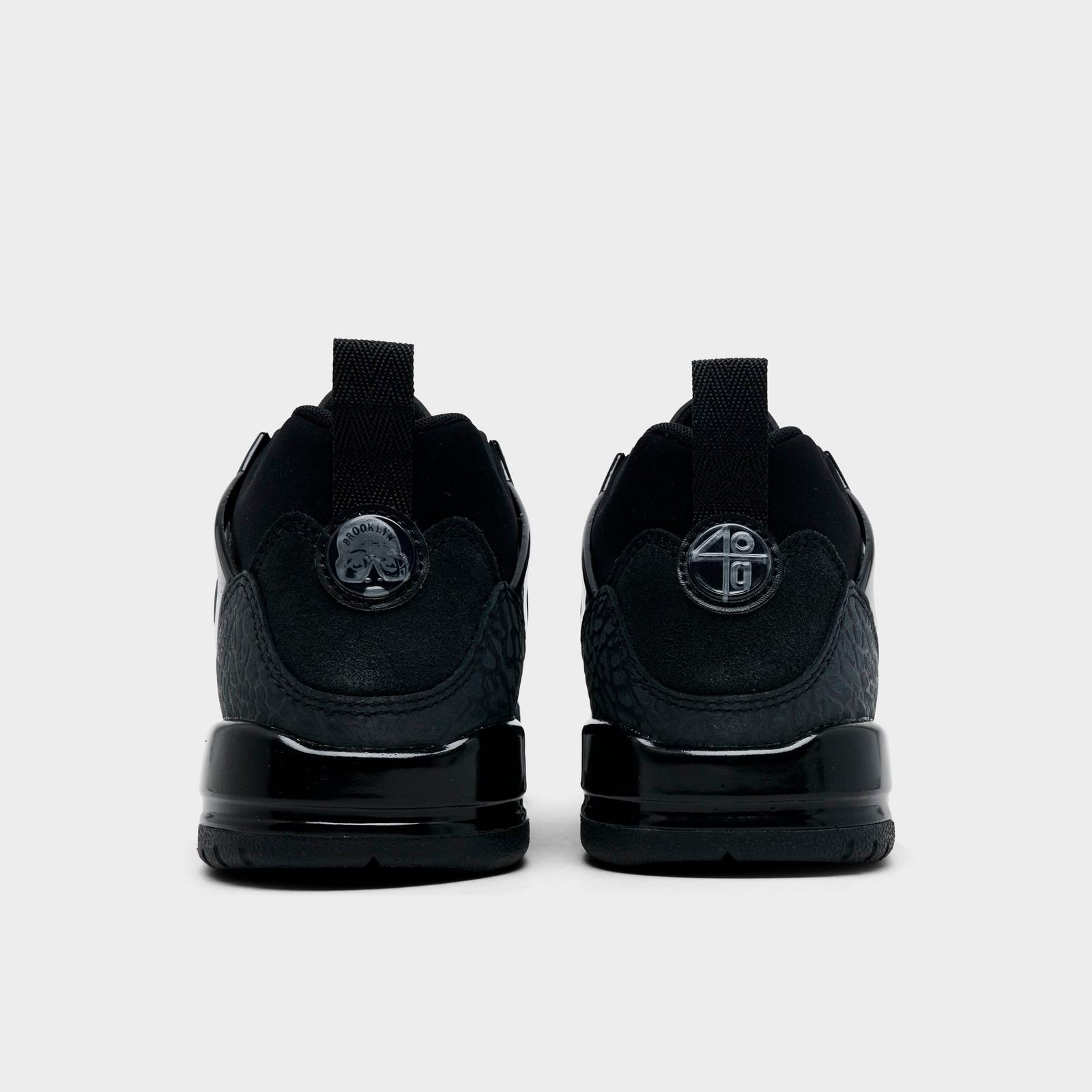 Big Kids' Jordan Spizike Low Casual Shoes - Black/Anthracite/Black - Left shoe facing left. Outside of the shoe. - view 4