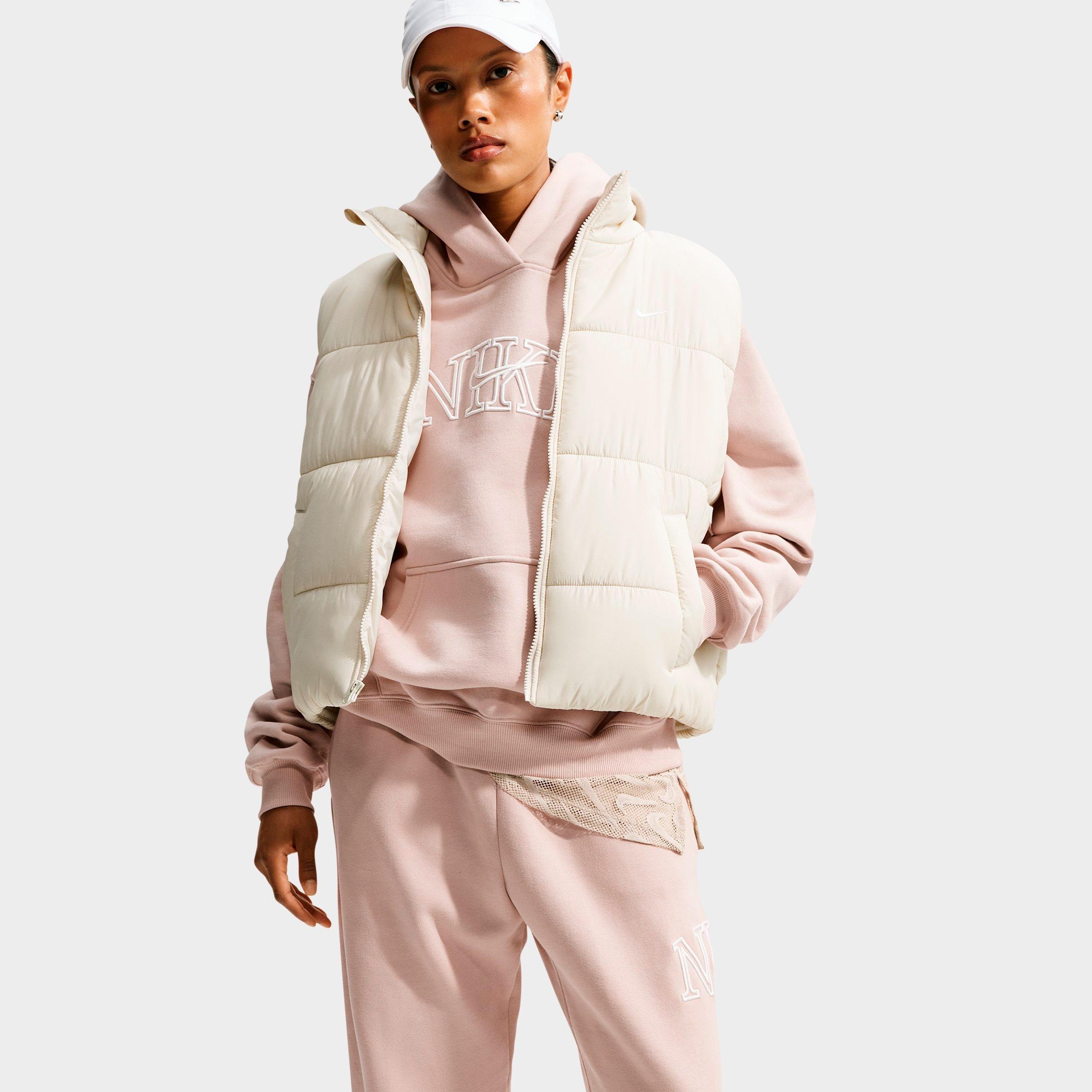 Women's Nithtke Studio Fleece Medium Weight "Graphic Pack" Logo Oversized Pullover Hoodie - Cream II/Sail