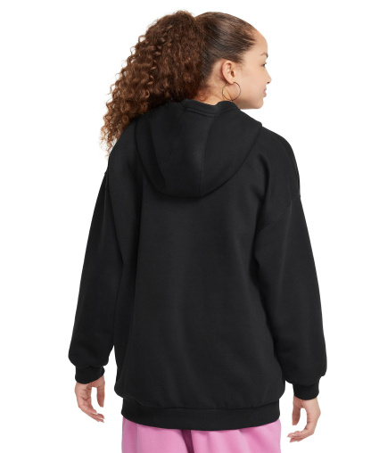 Nike Girls' 7-16 Sportswear Club Fleece Oversized-Fit Hoodie - Black