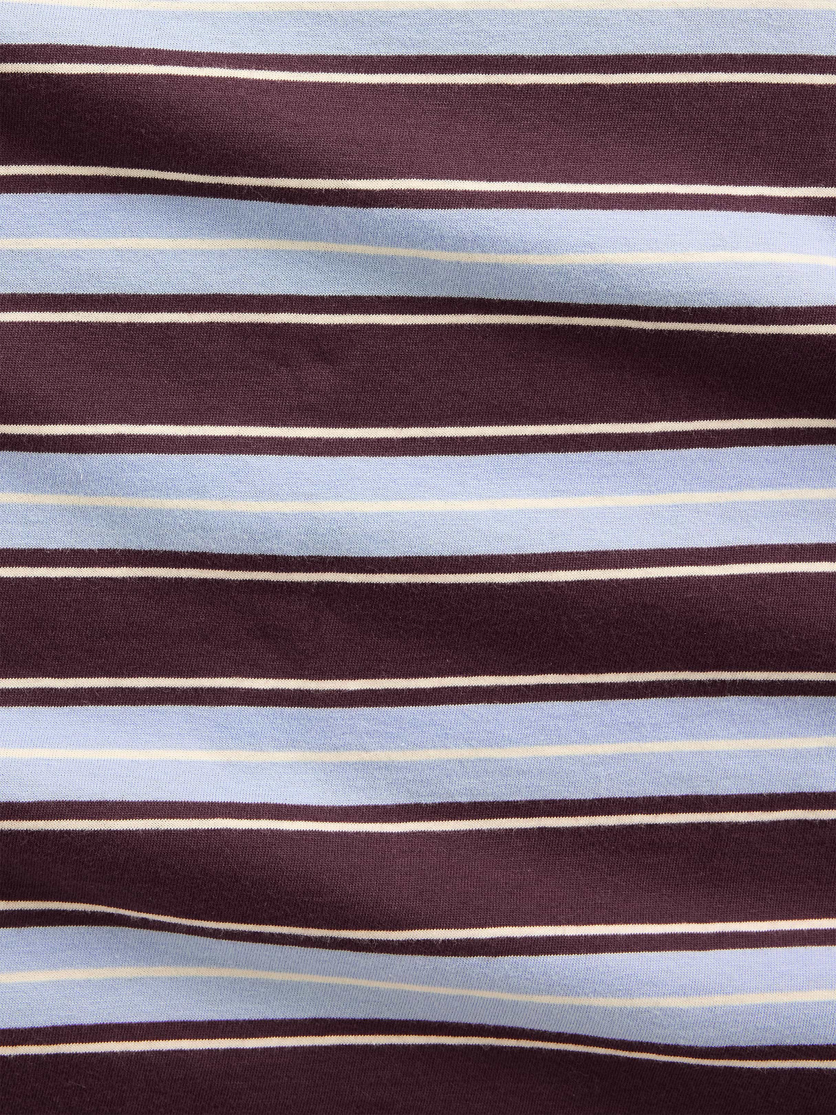 Organic Cotton VintageSoft T-Shirt - Purple burgundy stripe