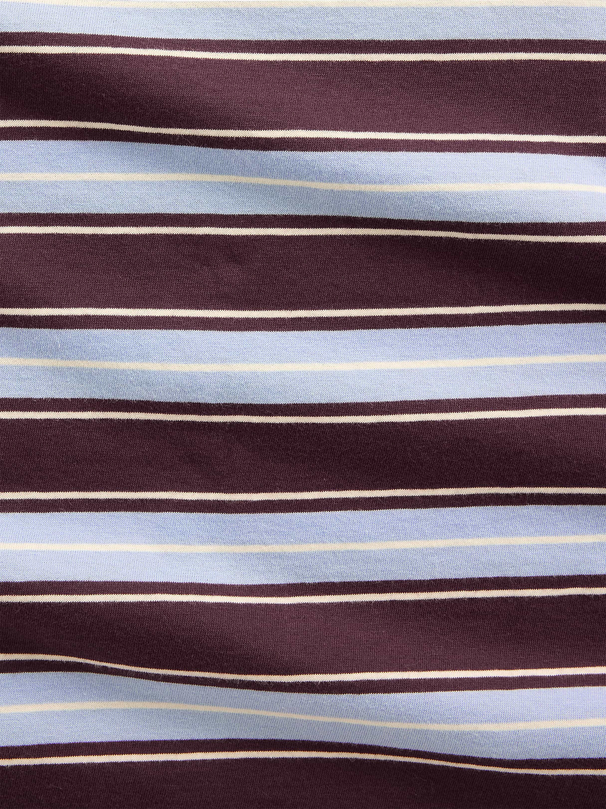 Organic Cotton VintageSoft T-Shirt - Purple burgundy stripe