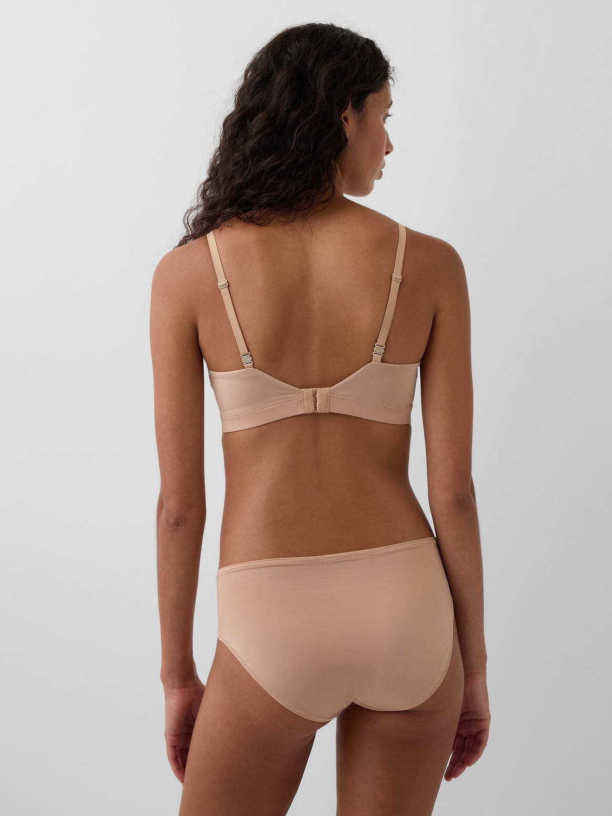 SecondSkin Crossover Bralette - Blush beige