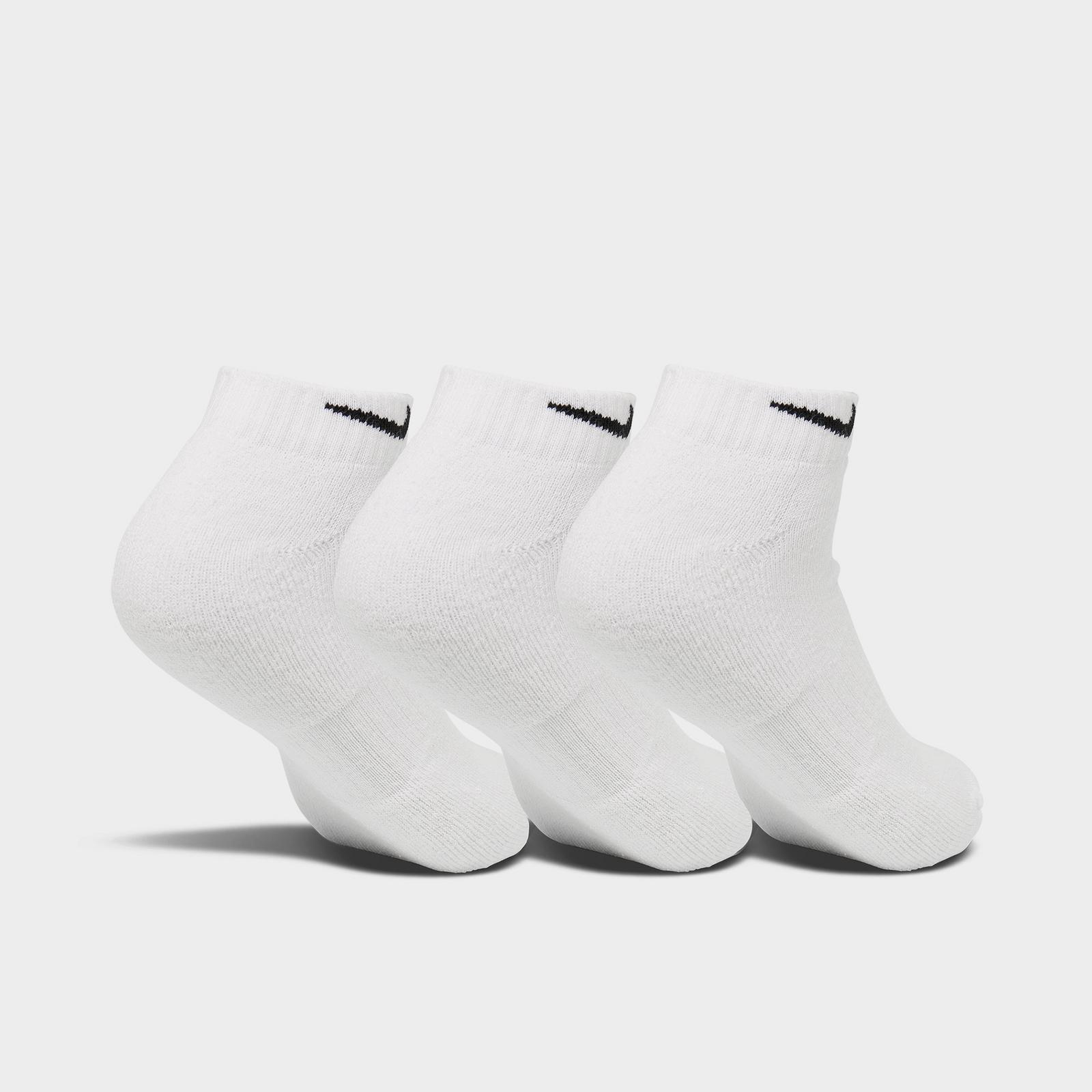 Nike Everyday Cushioned Training Low Socks (3-Pack) - White/Black