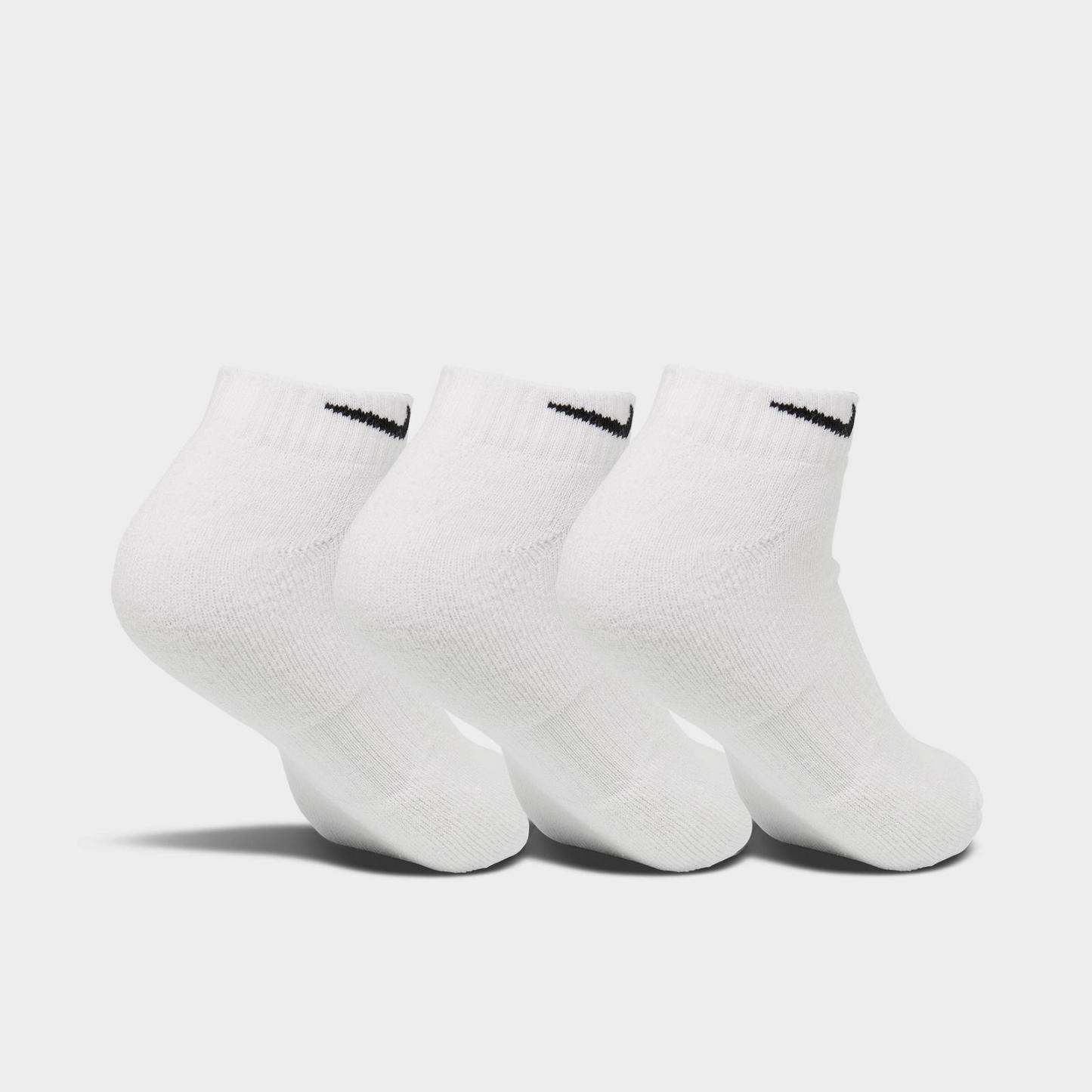 Nike Everyday Cushioned Training Low Socks (3-Pack) - White/Black
