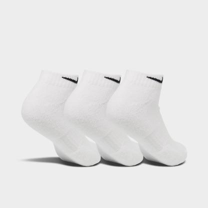 Nike Everyday Cushioned Training Low Socks (3-Pack) - White/Black