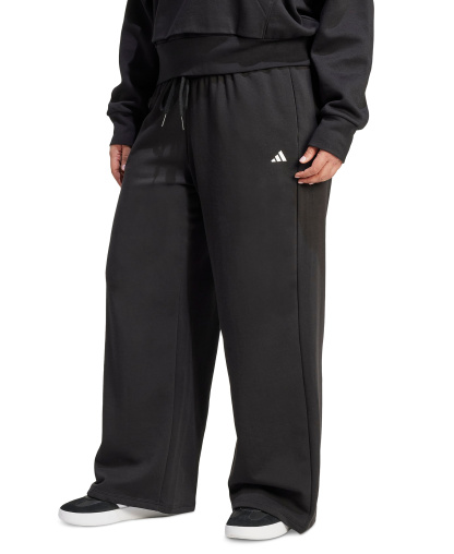 adidas Plus Size Essentials Fleece Mid-Rise Sweatpants - Black