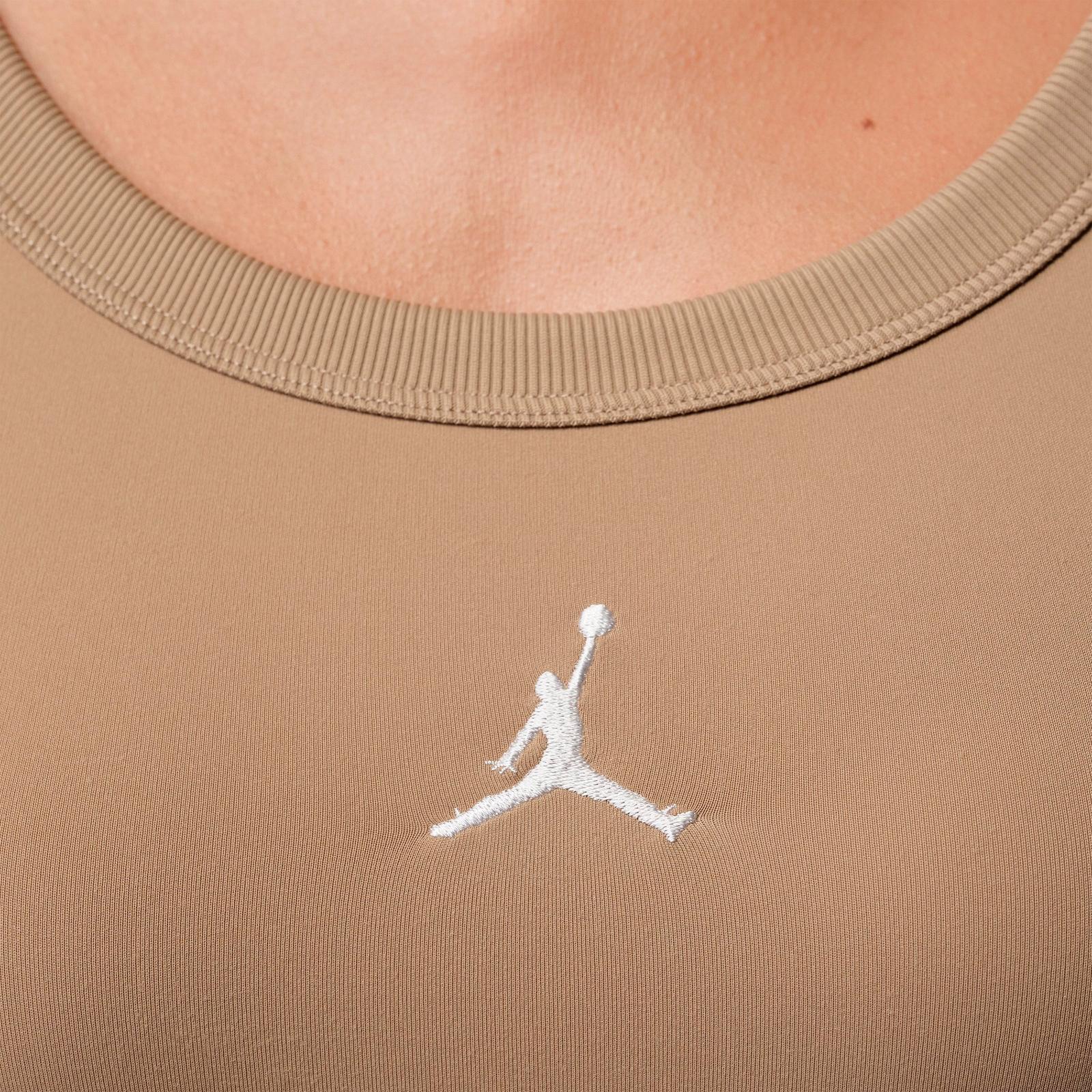 Women's Jordan Brooklyn Essentials Tank Bodysuit - Khaki/White - view 5