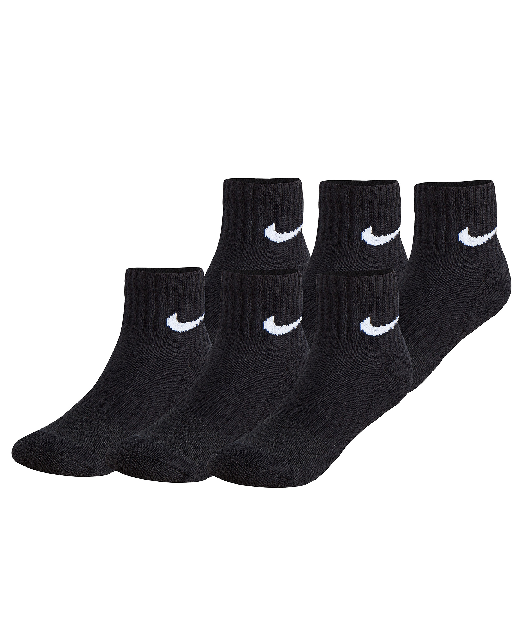 Nike Boys' 4-7 Ankle Socks, 6-Pack - Black
