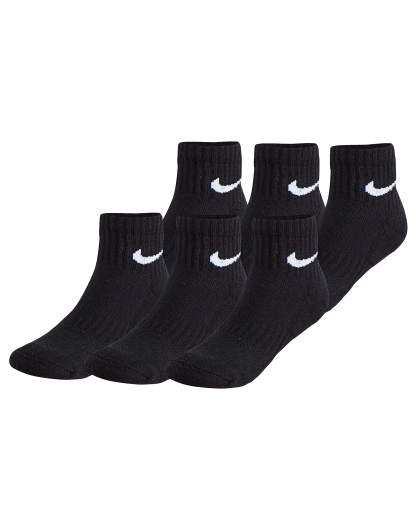 Nike Boys' 4-7 Ankle Socks, 6-Pack - Black