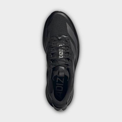 Men's adidas Adizero EVO SL ATR Running Shoes - Core Black/Grey/Silver Metallic - Top view