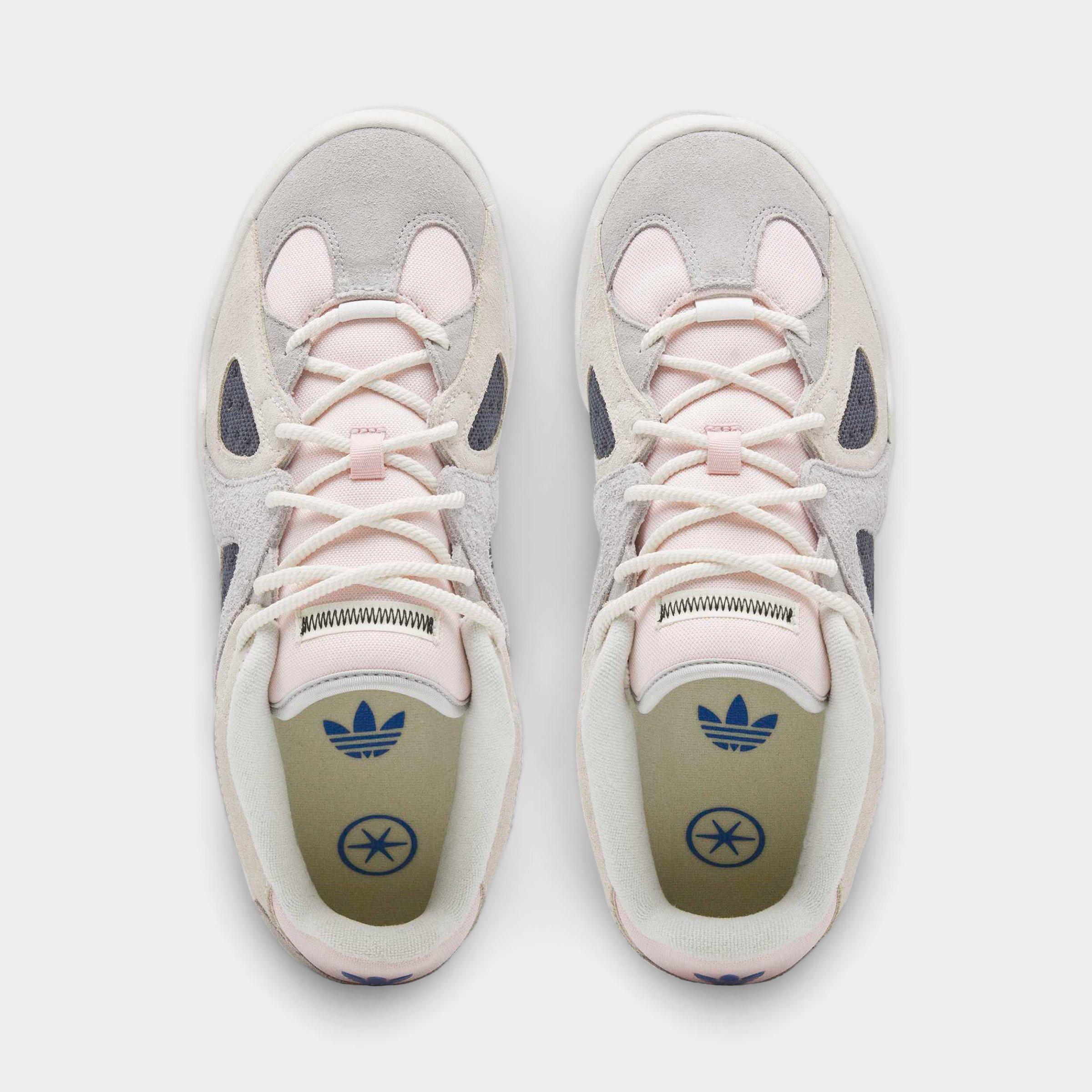 Men's adidas Originals Badbo 1.1 Bad Bunny Casual Shoes - Chalk White/Grey/Pink - Top view