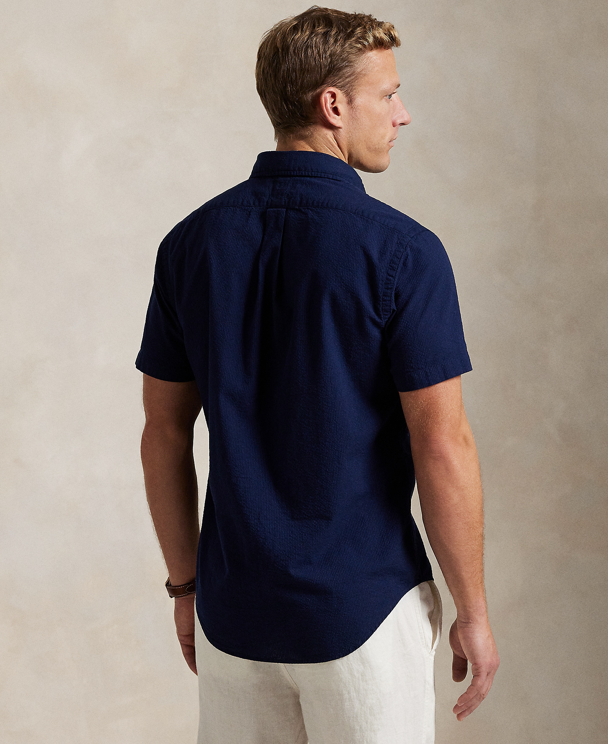Polo Ralph Lauren Men's RL Prepster Classic-Fit Seersucker Shirt - Astoria Navy