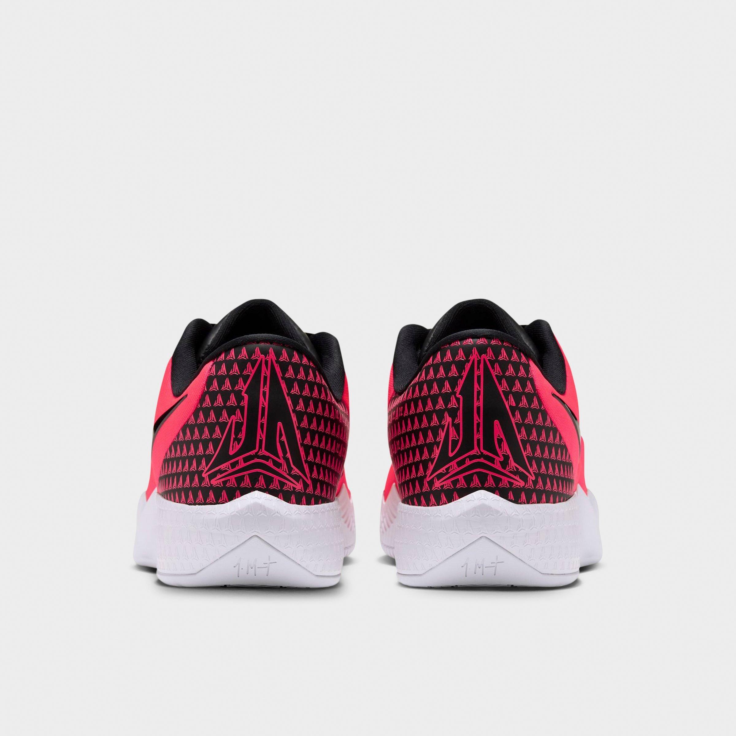 Men's Nithtke Ja Morant Twelve Time Basketball Shoes - Solar Red/Black/Photon Dust/Cobalt Bliss - Back view