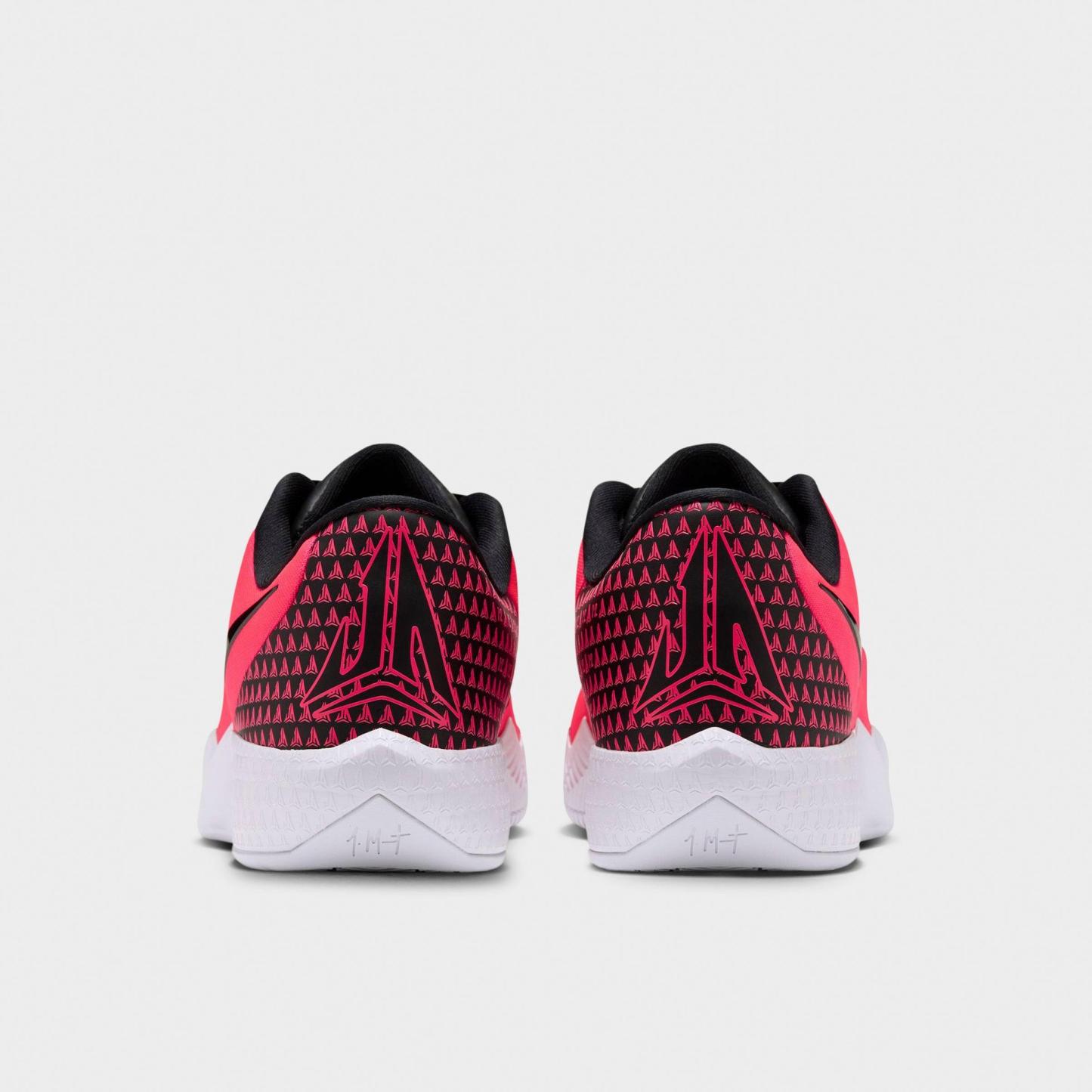 Men's Nithtke Ja Morant Twelve Time Basketball Shoes - Solar Red/Black/Photon Dust/Cobalt Bliss - Back view