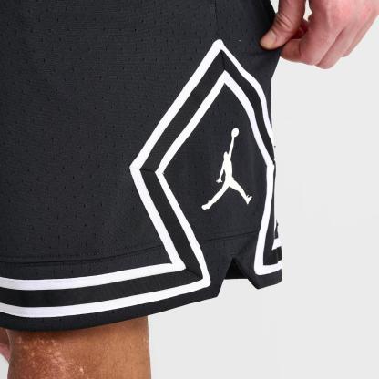 Men's Jordan Sport Dri-FIT Mesh Diamond Shorts - Black/White/White - view 5
