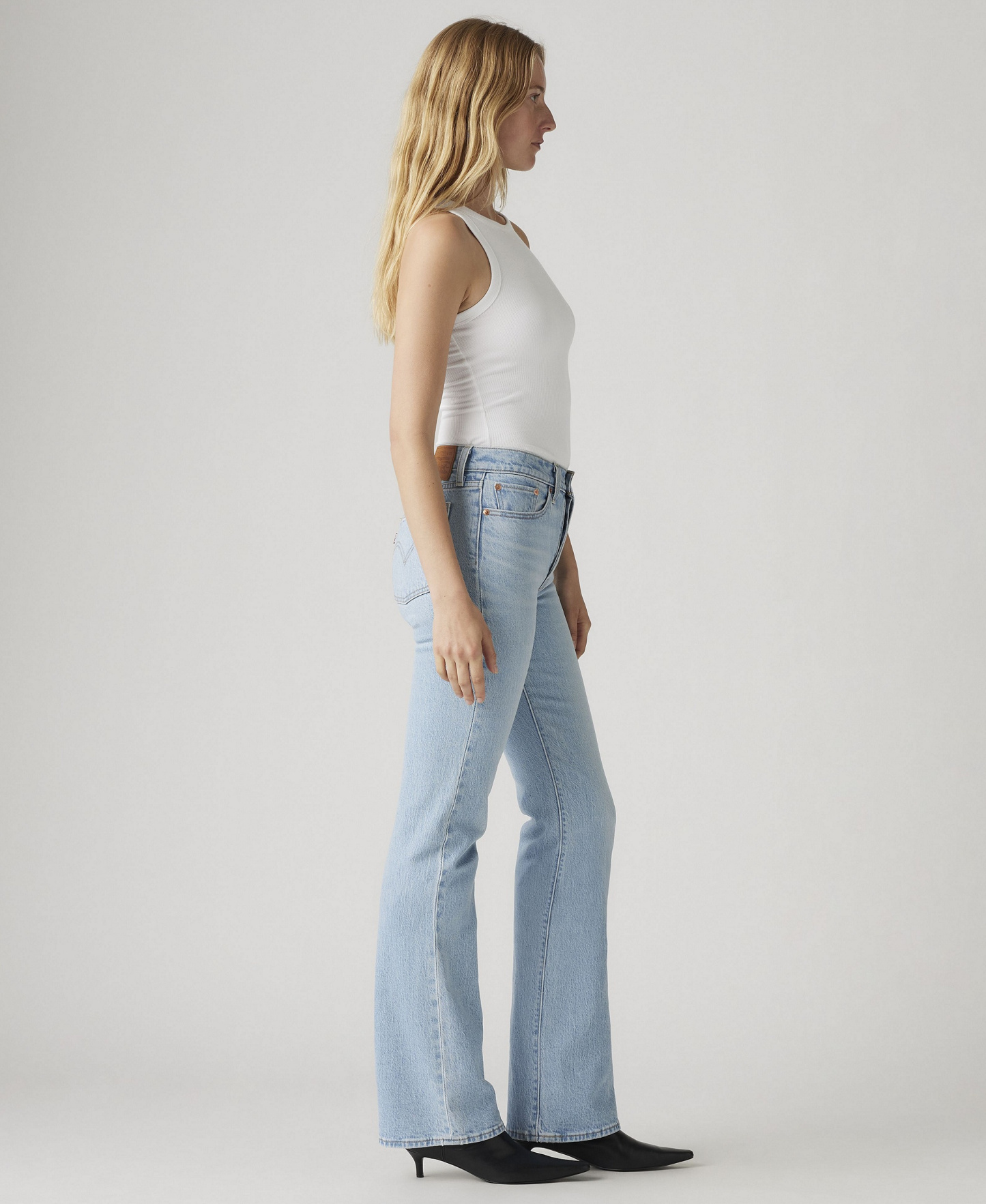 Levi's Premium Women's Wedgie Boot High-Rise Jeans - Blasted St