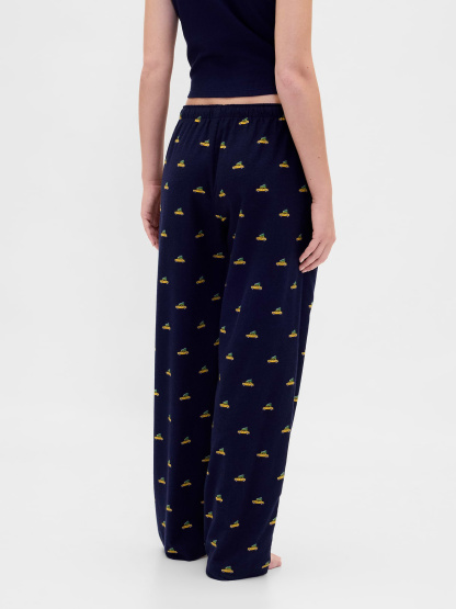 Adult Softest Flannel PJ Pants - Taxi cabs