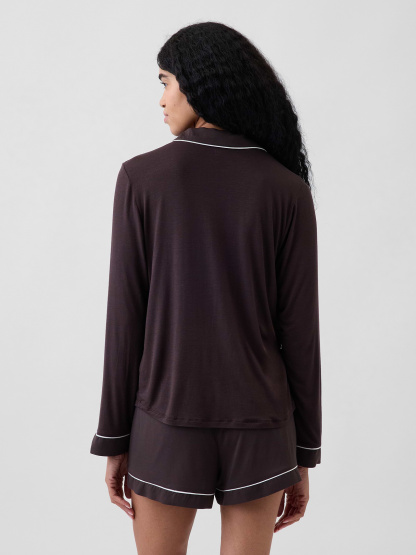 SoftMade Modal PJ Top - Terra brown