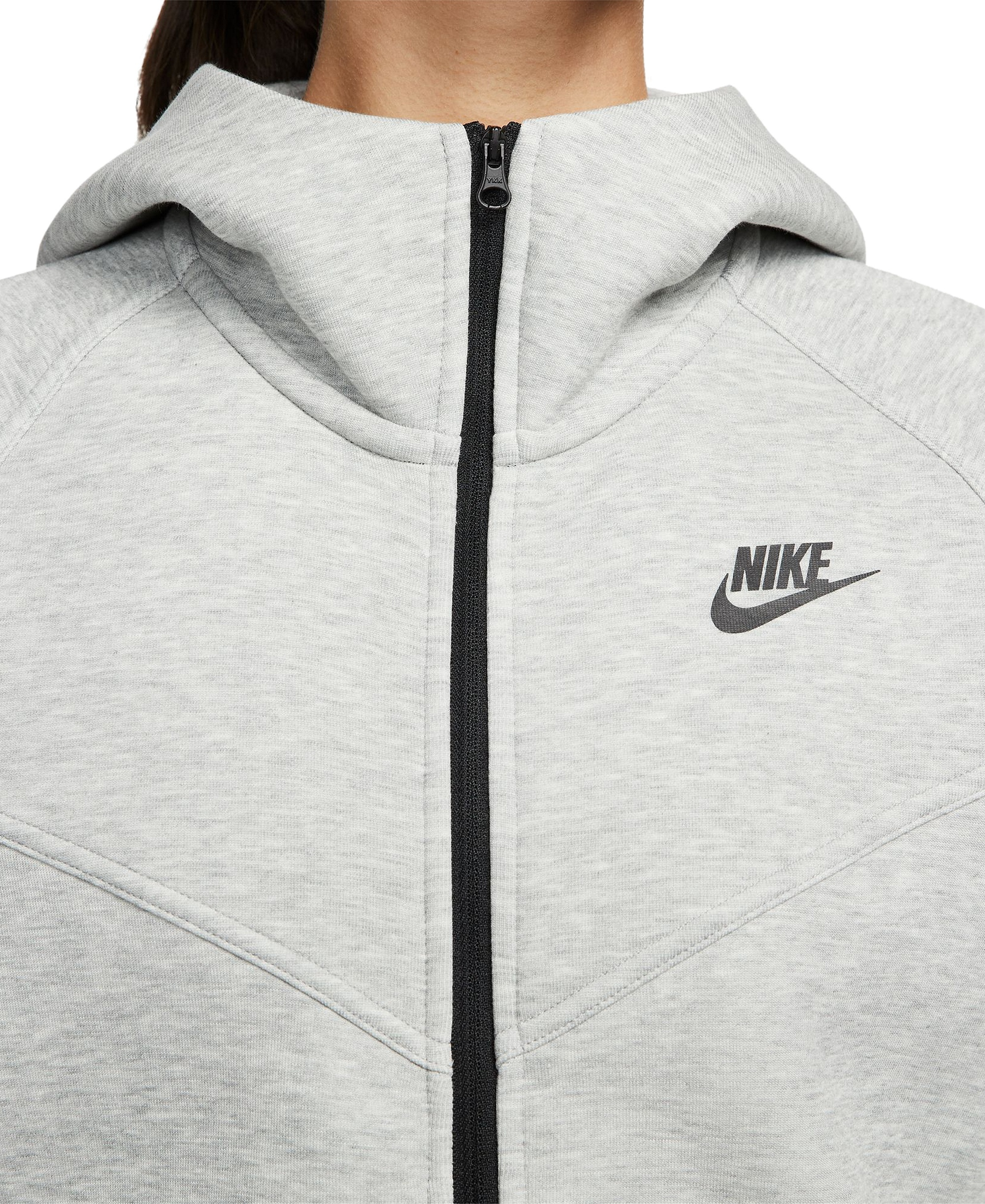 Nike Women's Sportswear Tech Fleece Windrunner Full-Zip Hoodie - Dark Grey Heather