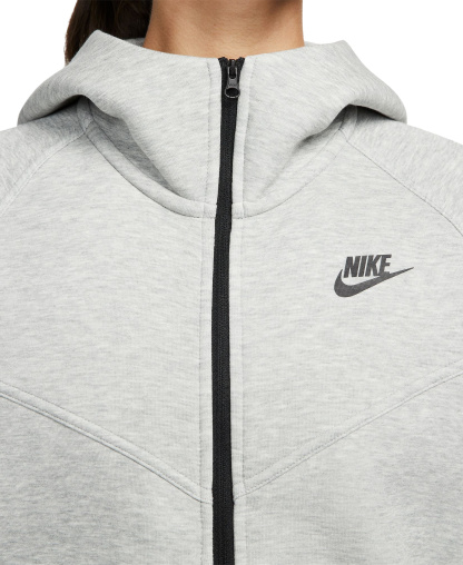 Nike Women's Sportswear Tech Fleece Windrunner Full-Zip Hoodie - Dark Grey Heather