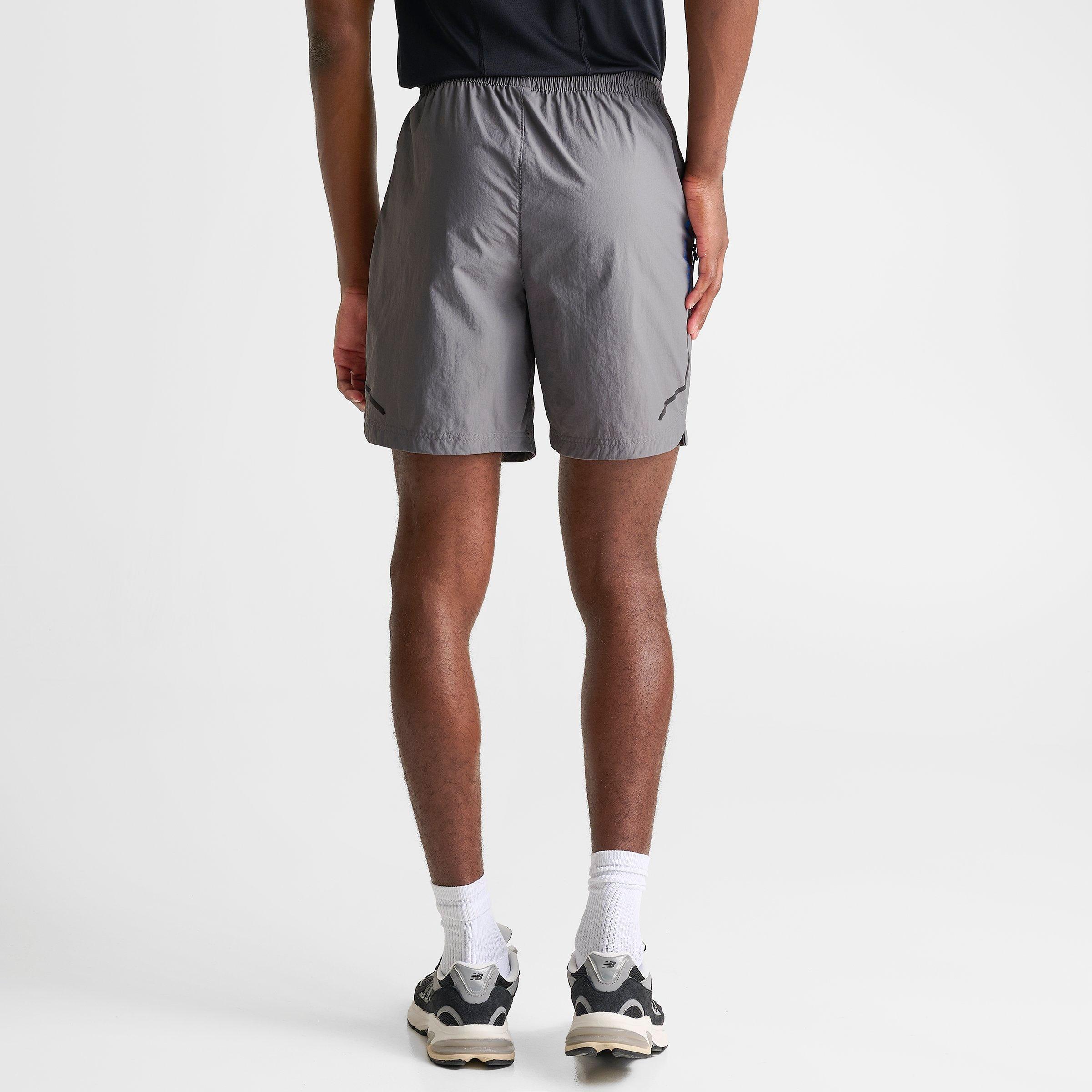 Men's New Balance Vision Woven Shorts - Grey/Black/Blue - view 4
