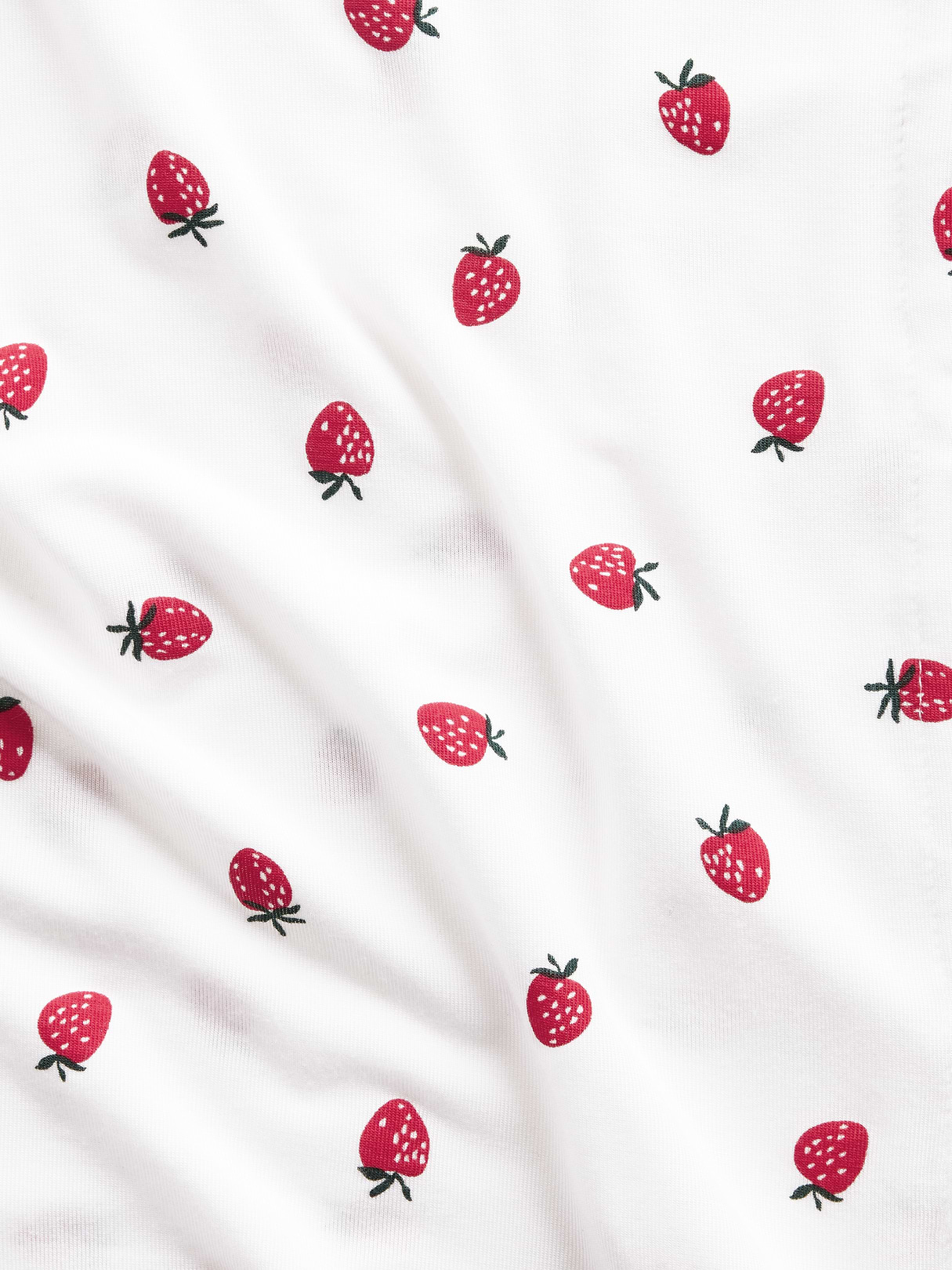 SoftMade Modal PJ Top - Red strawberry print